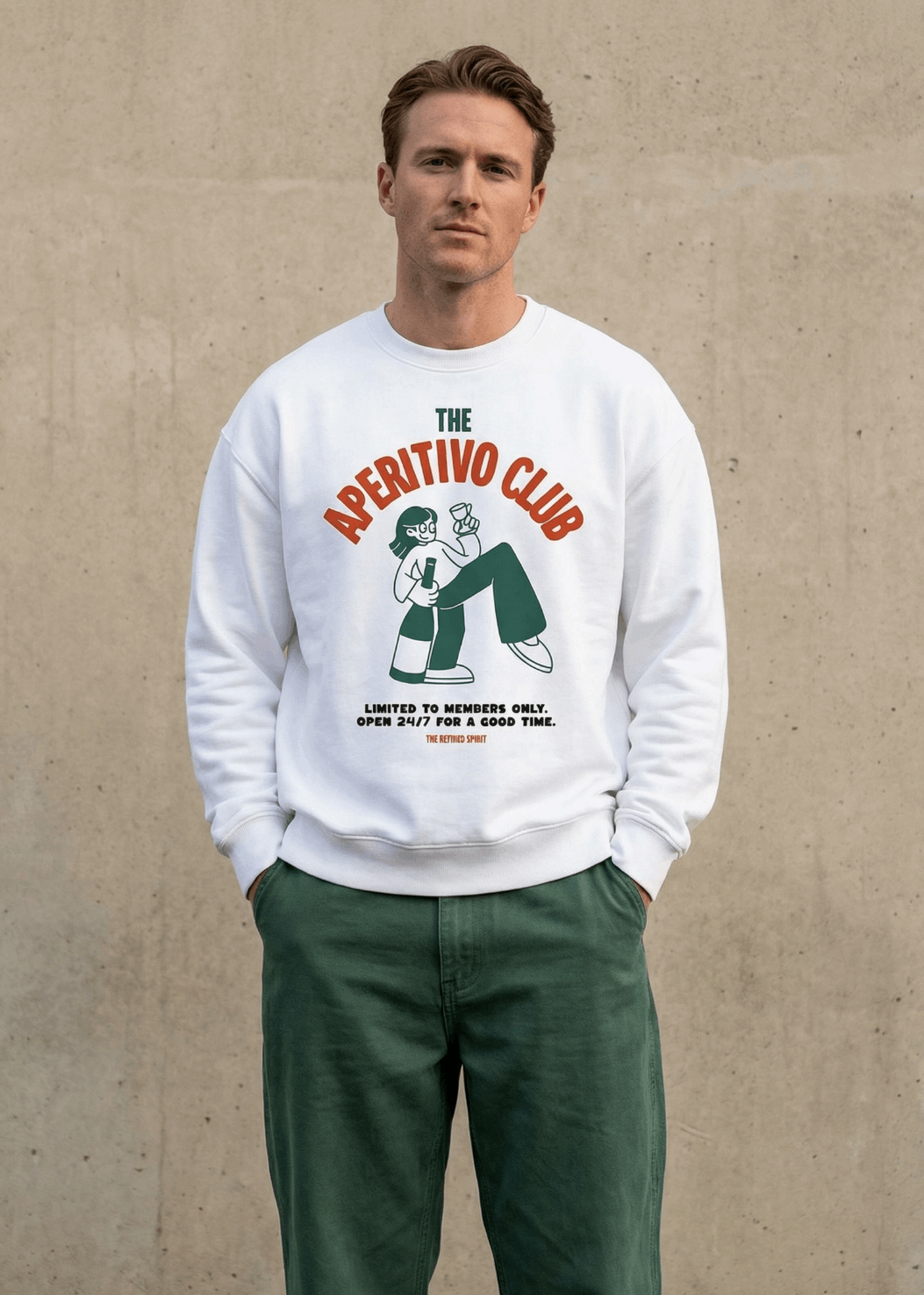The Aperitivo Club - Organic Oversized Sweatshirt