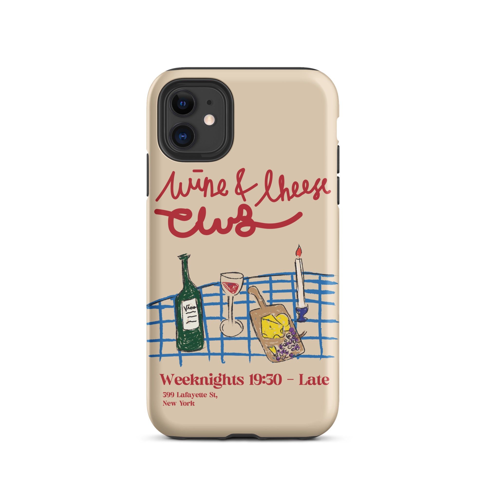 Wine & Cheese Club - Tough Case for iPhone® - The Refined Spirit