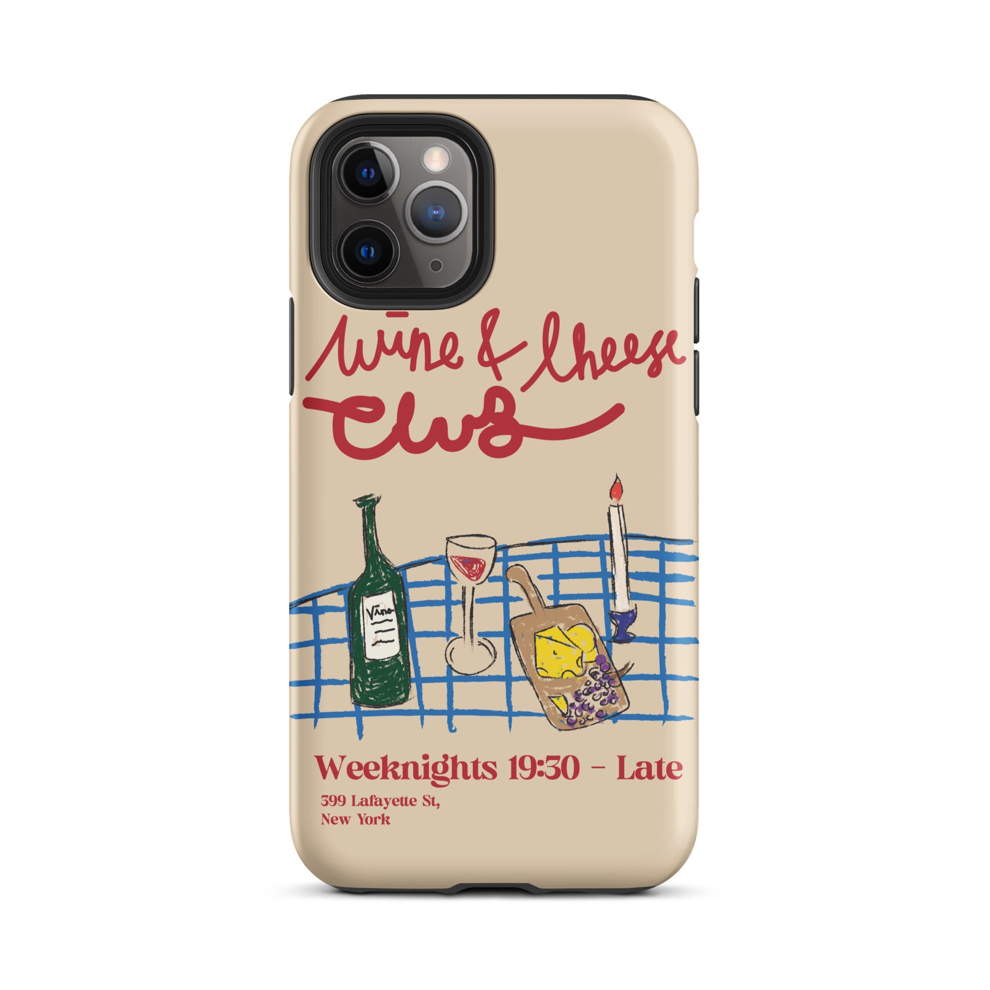 Wine & Cheese Club - Tough Case for iPhone® - The Refined Spirit