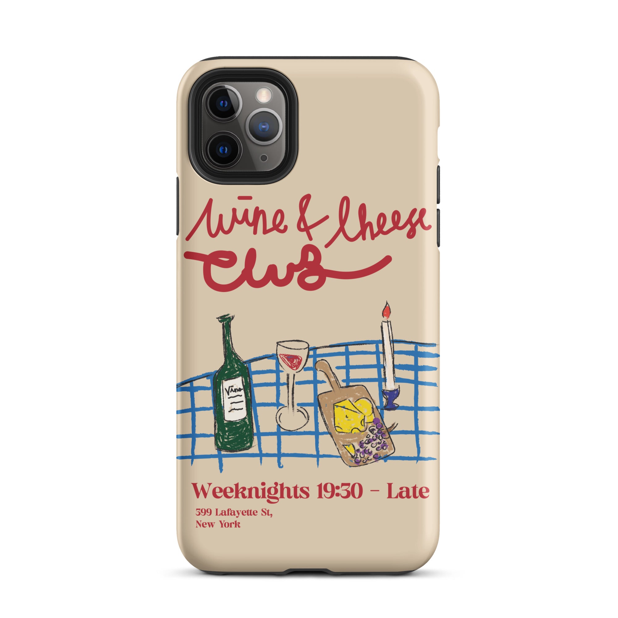 Wine & Cheese Club - Tough Case for iPhone® - The Refined Spirit