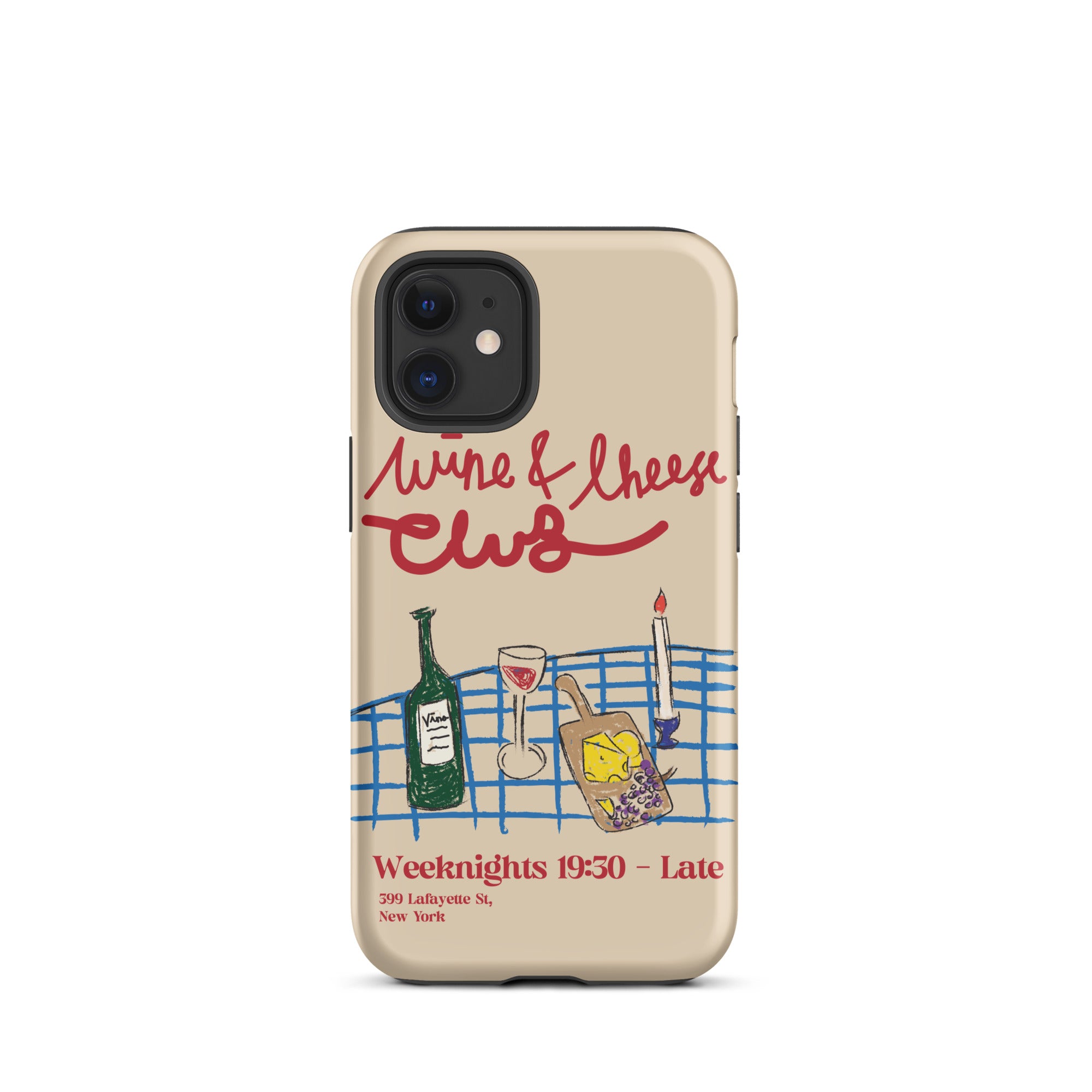 Wine & Cheese Club - Tough Case for iPhone® - The Refined Spirit