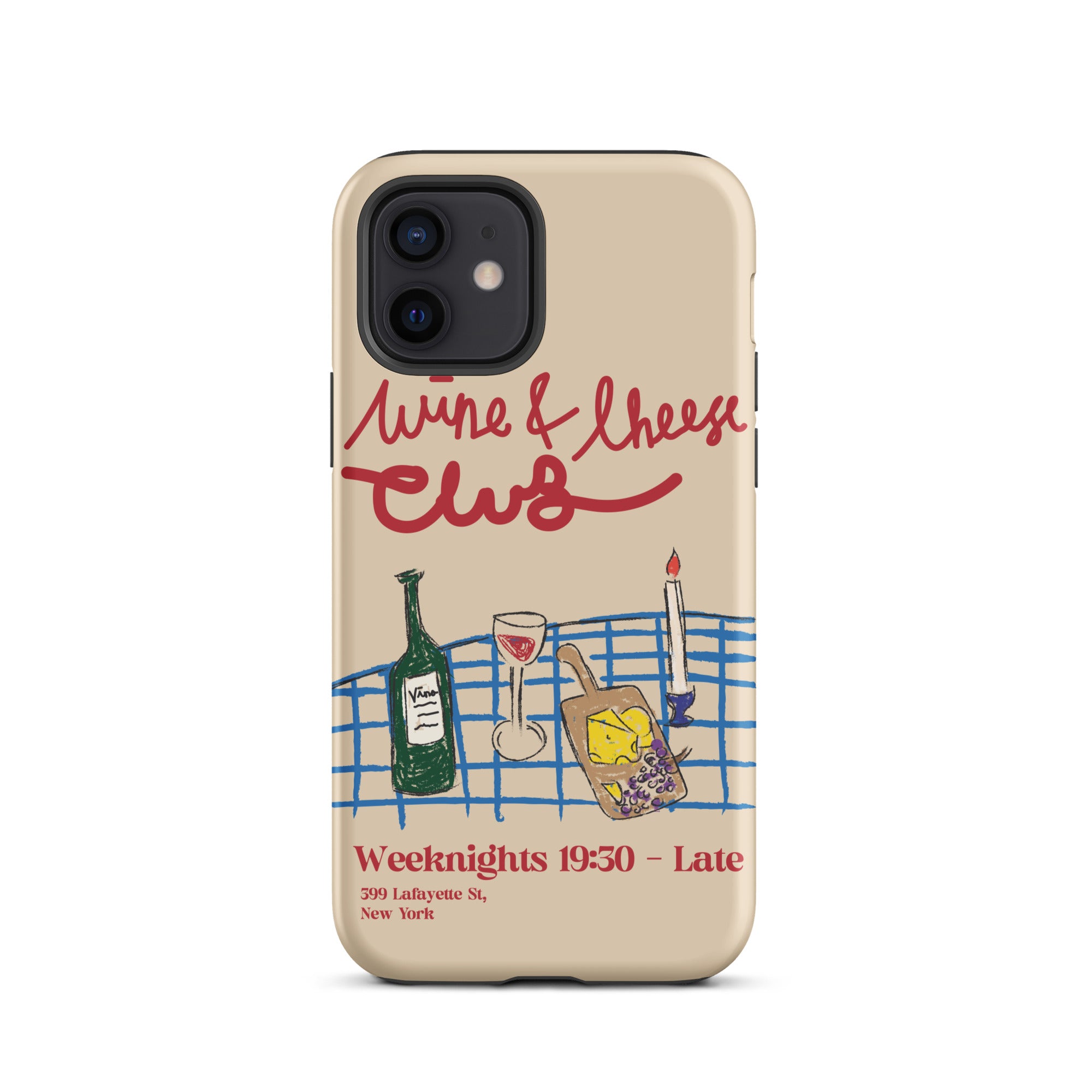 Wine & Cheese Club - Tough Case for iPhone® - The Refined Spirit