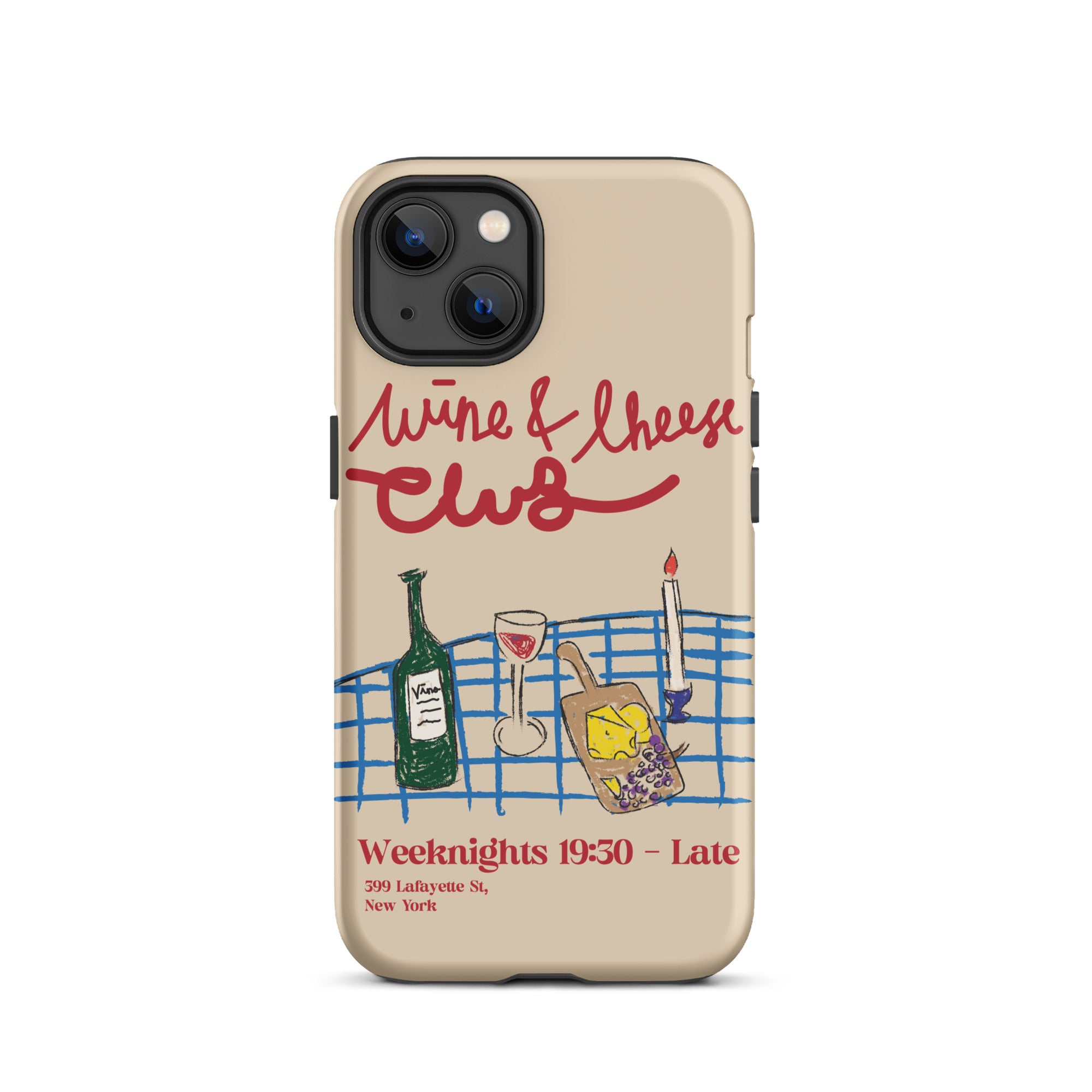 Wine & Cheese Club - Tough Case for iPhone® - The Refined Spirit
