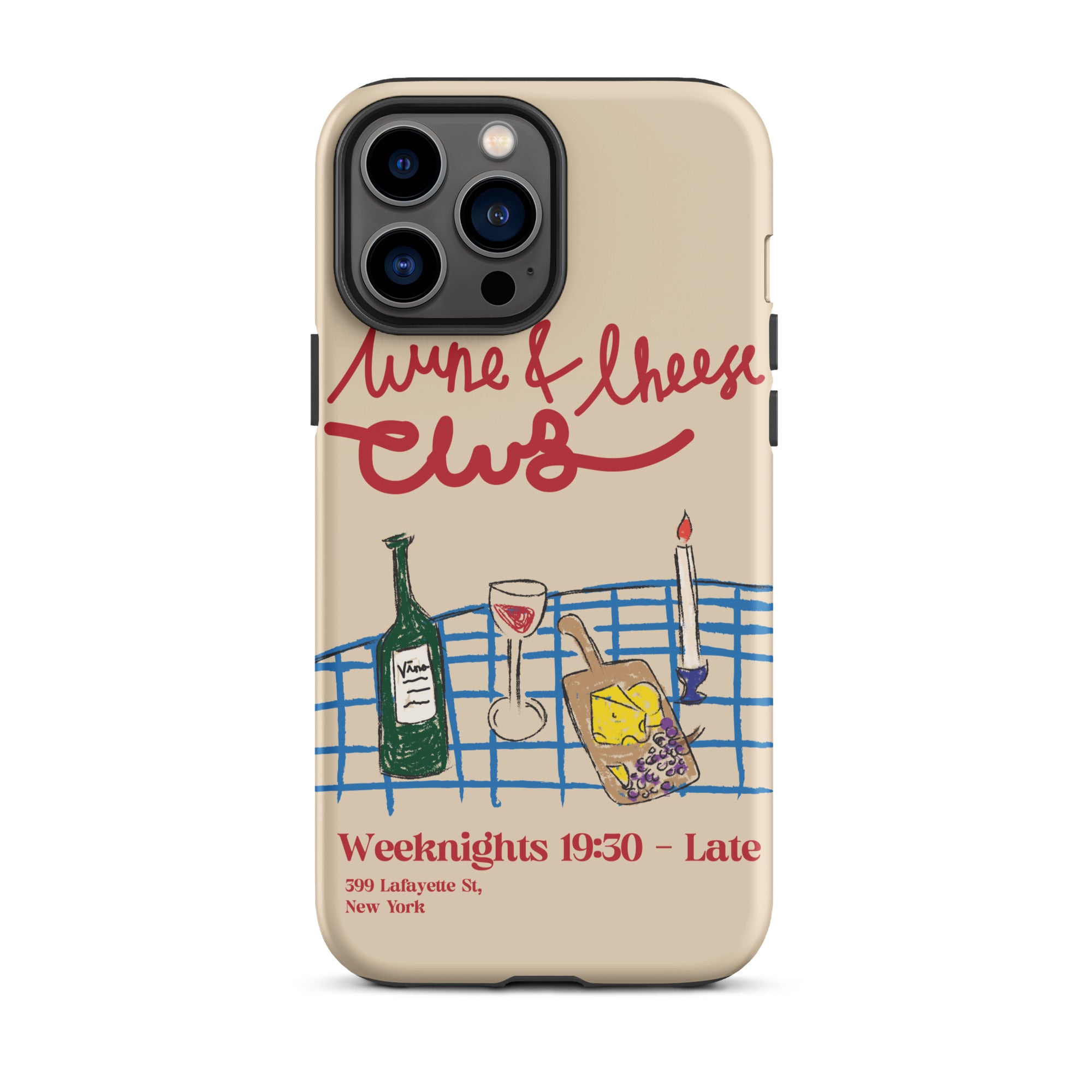 Wine & Cheese Club - Tough Case for iPhone® - The Refined Spirit
