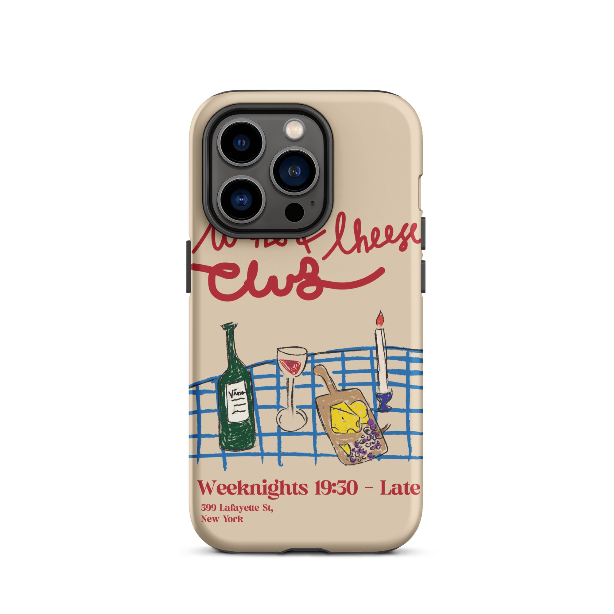 Wine & Cheese Club - Tough Case for iPhone® - The Refined Spirit