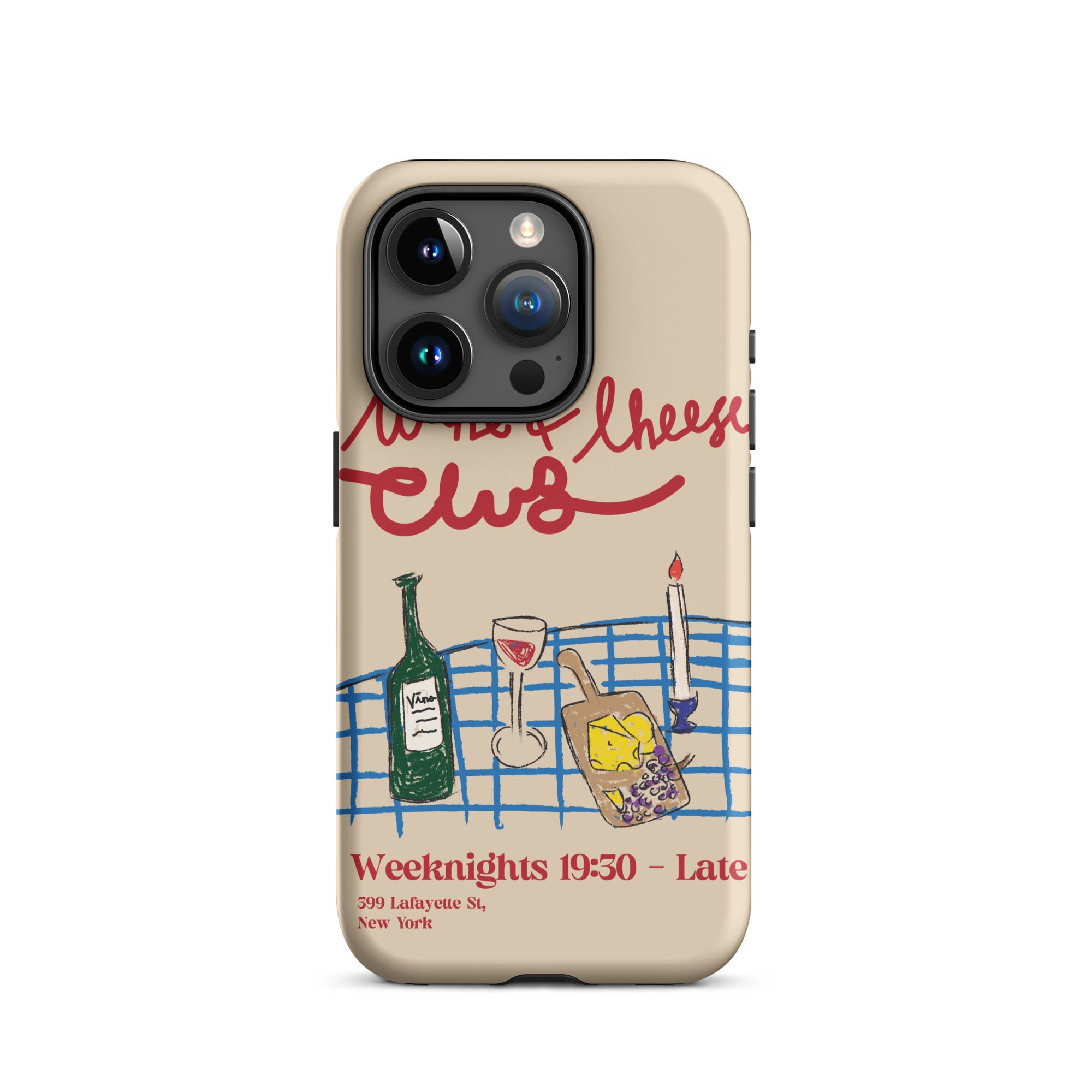 Wine & Cheese Club - Tough Case for iPhone® - The Refined Spirit