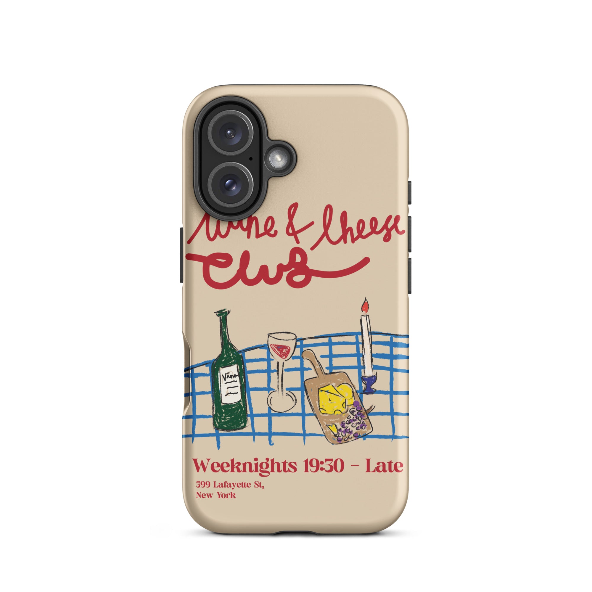 Wine & Cheese Club - Tough Case for iPhone® - The Refined Spirit