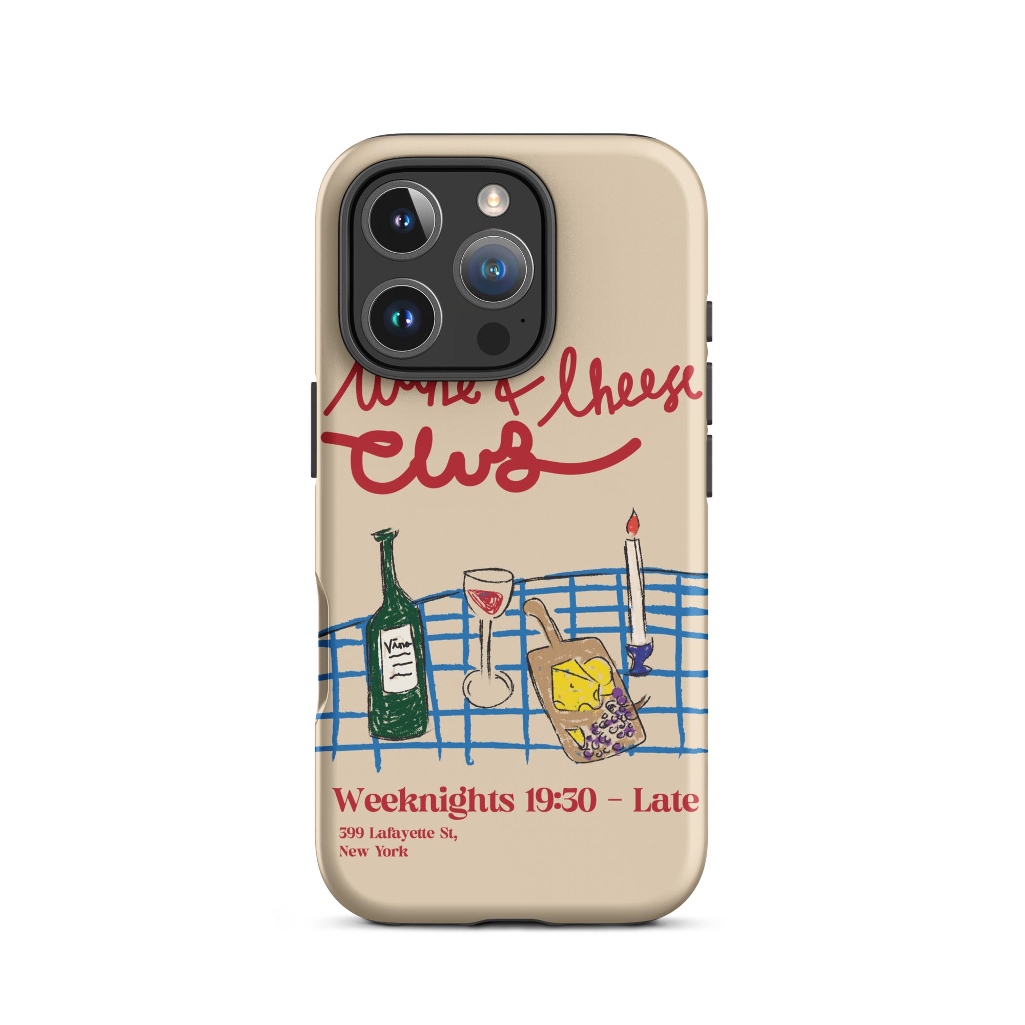 Wine & Cheese Club - Tough Case for iPhone® - The Refined Spirit