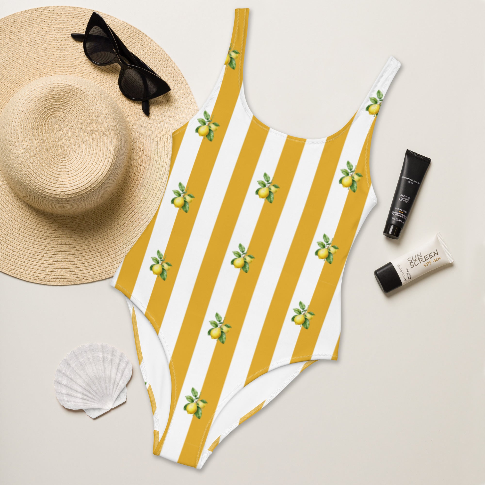 Lemon Stripe - Swimsuit