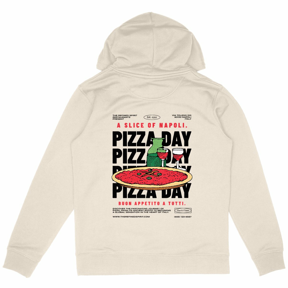 A Slice of Napoli - Organic Hoodie