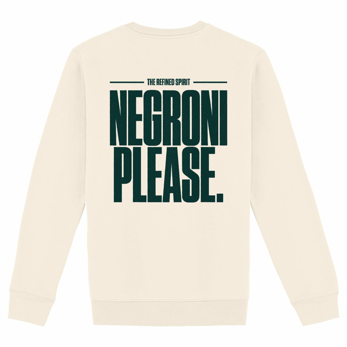 Negroni Please - Organic Sweatshirt - back_ivory