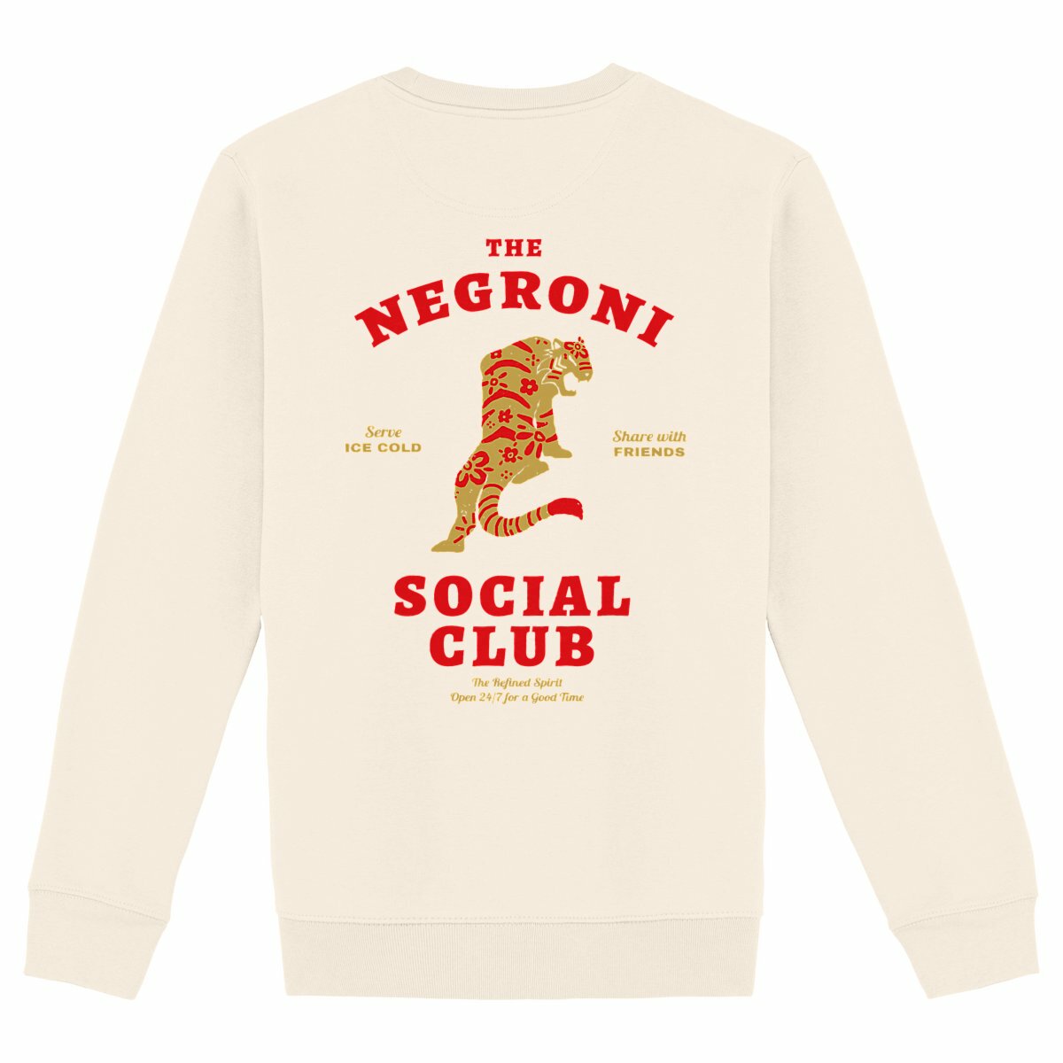 The Negroni Social Club - Organic Sweatshirt - back_ivory
