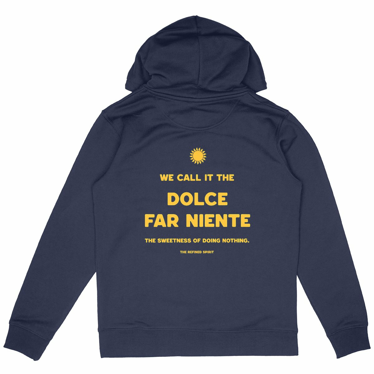 Dolce Far Niente - Organic Hoodie - back_navy