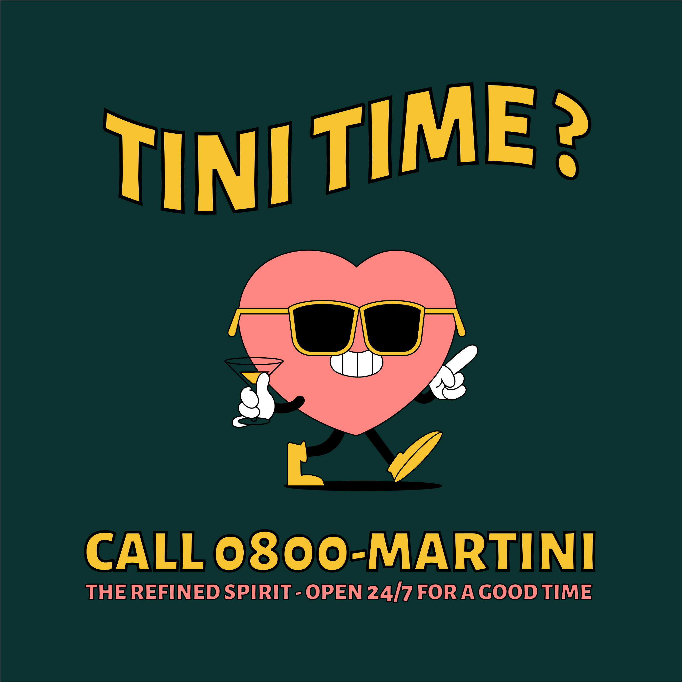 Call 0800-Martini - Organic T-shirt