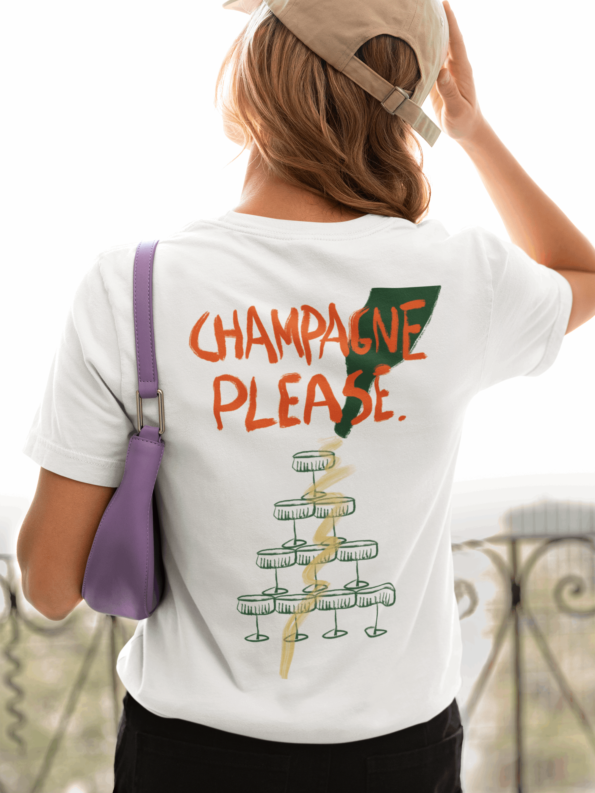 Champagne Please - Organic T-shirt