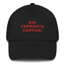 Load image into Gallery viewer, Gin Vermouth Campari - Embroidered Cap

