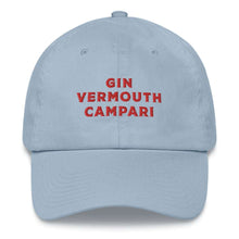 Load image into Gallery viewer, Gin Vermouth Campari - Embroidered Cap
