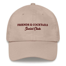 Load image into Gallery viewer, Friends &amp; Cocktails Social Club - Embroidered Cap
