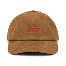 Load image into Gallery viewer, Gin Vermouth Campari - Corduroy Embroidered Cap

