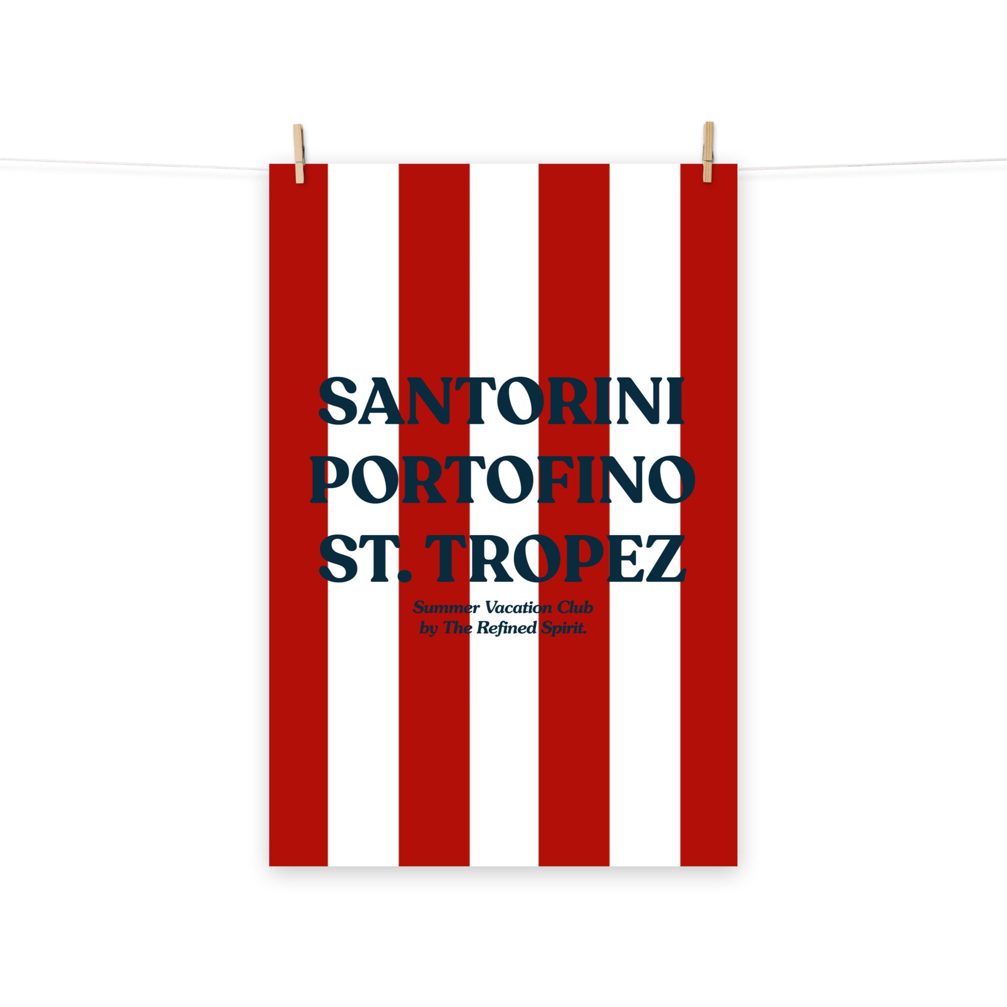 Santorini Portofino St. Tropez - Poster