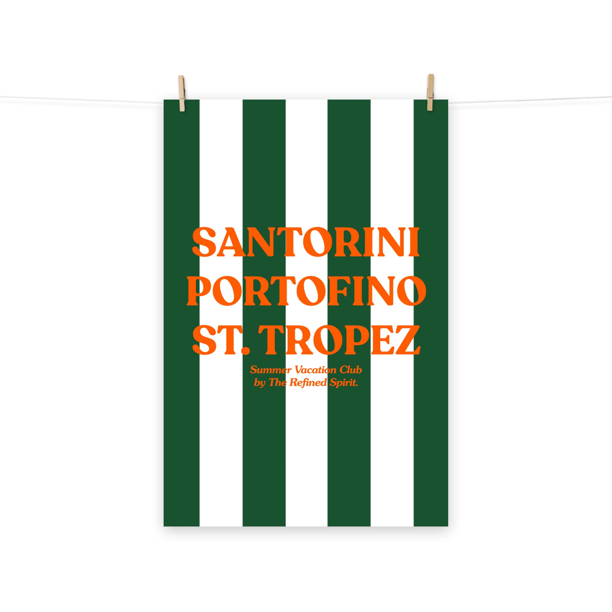 Santorini Portofino St. Tropez - Poster