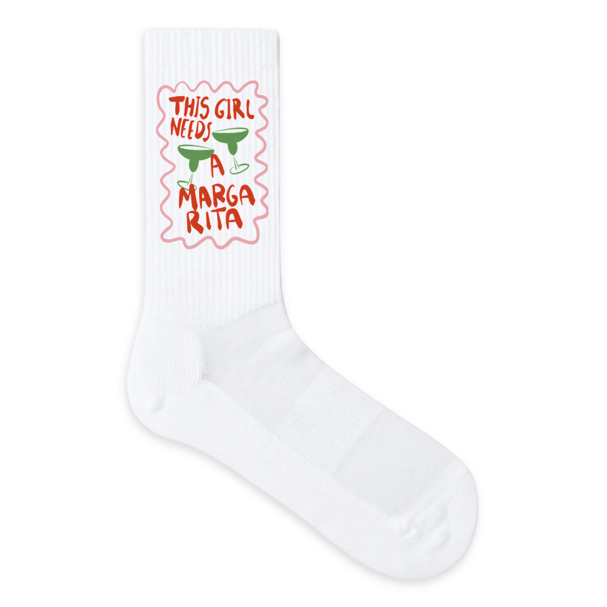 This Girl Needs a Margarita - Organic Socks - front_1