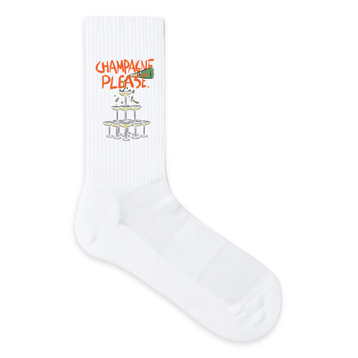 Champagne Please - Organic Socks - front_1