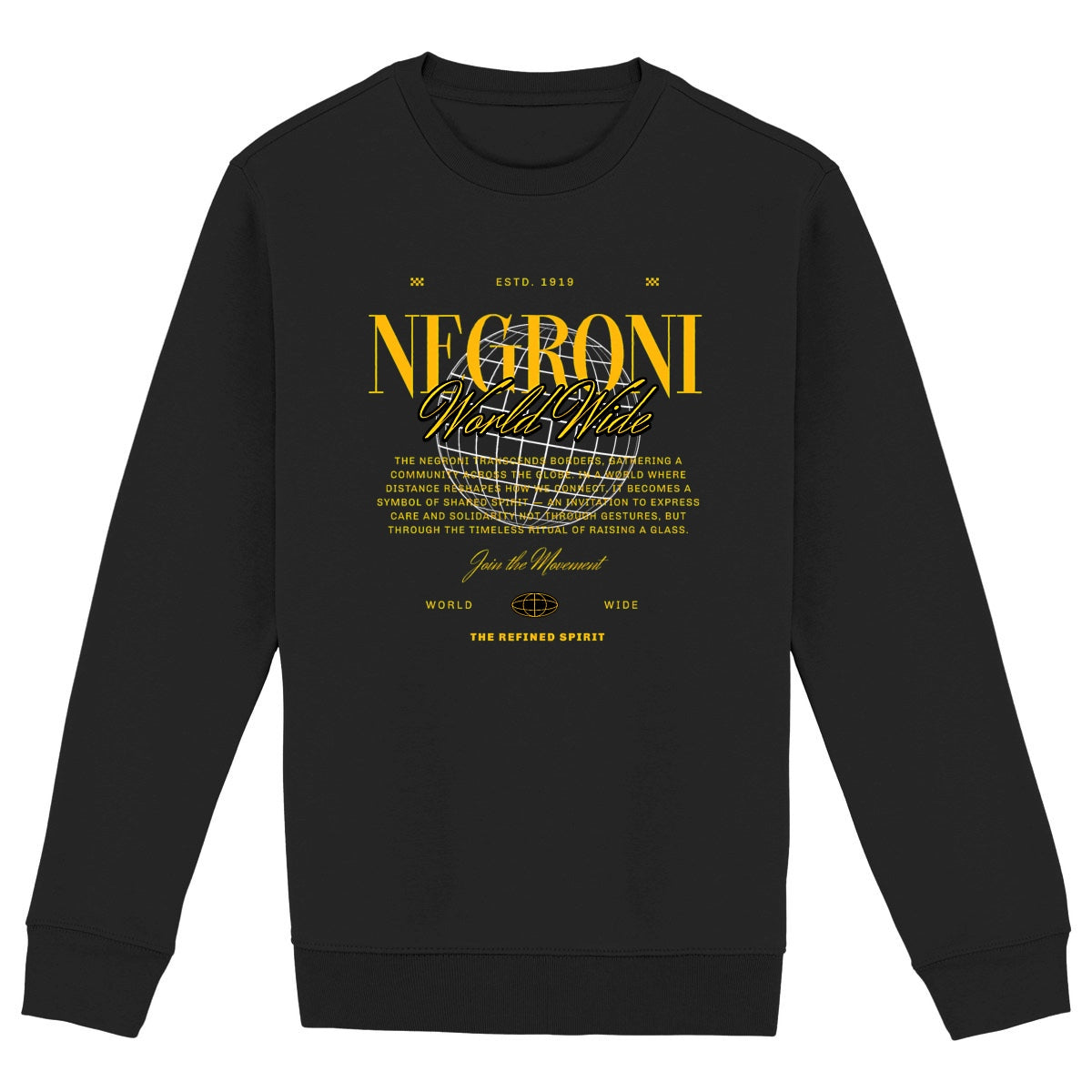 Negroni Worldwide - Organic Sweatshirt - front_black
