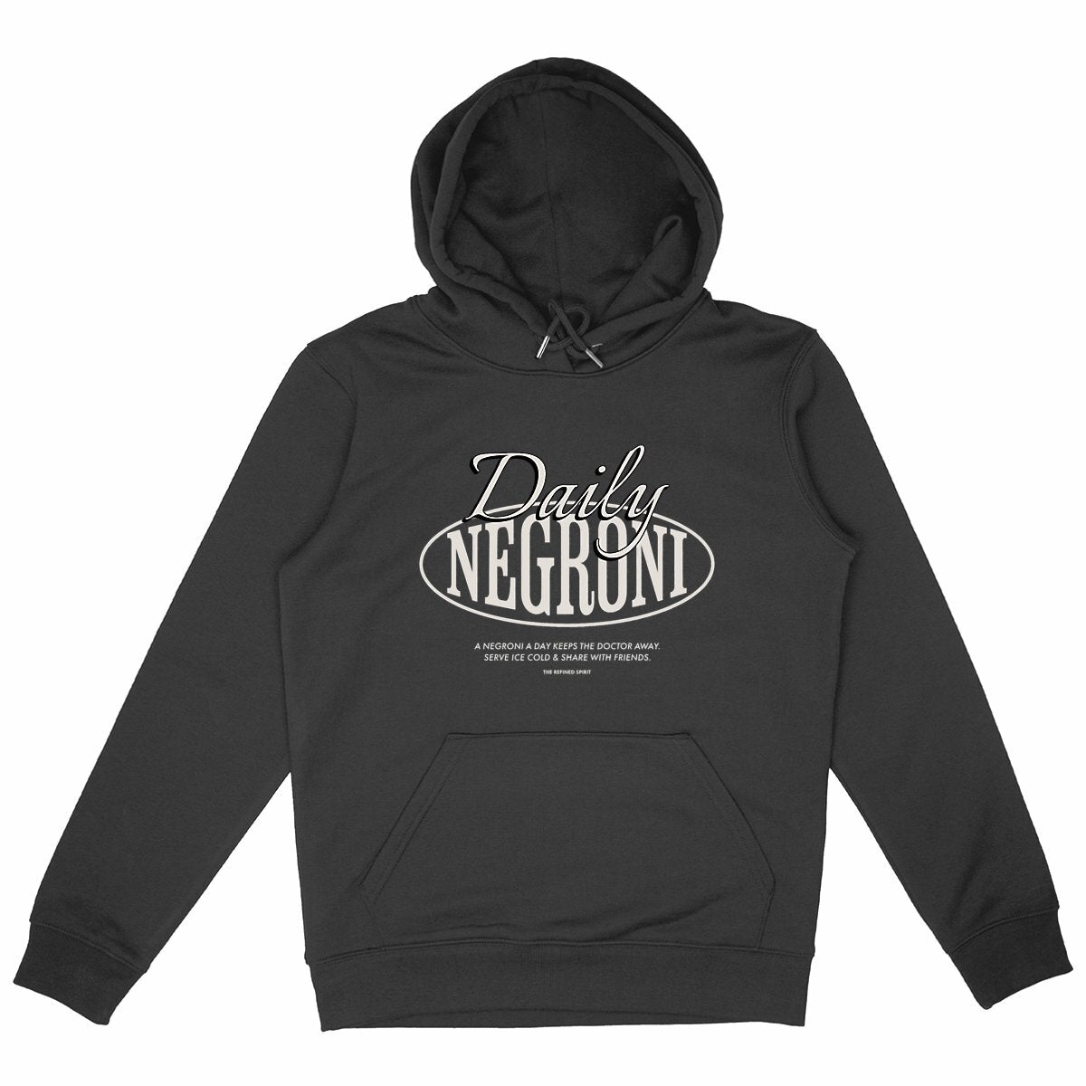 Daily Negroni - Organic Hoodie - front_black