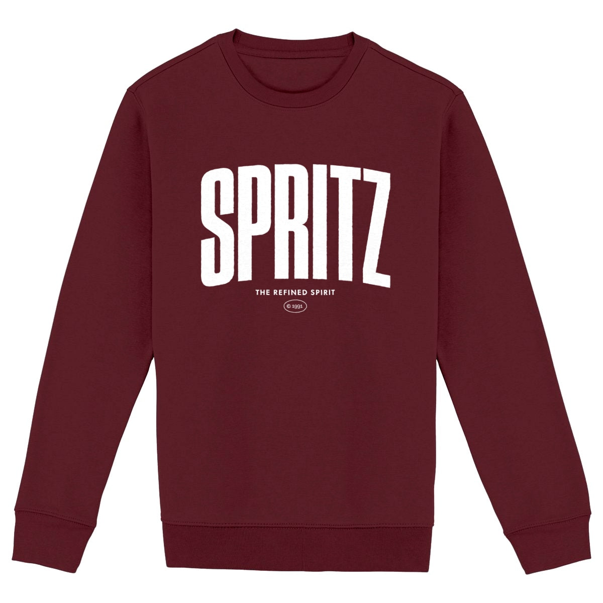 Spritz - Organic Sweatshirt - front_burgundy