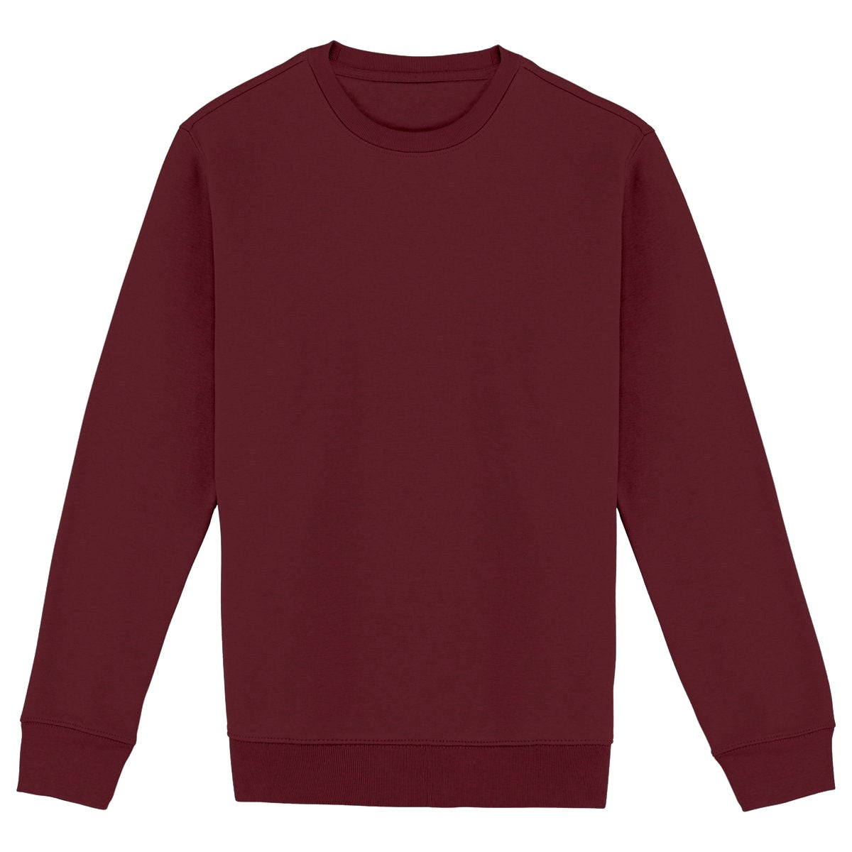 The Essential - Organic Sweatshirt - front_burgundy
