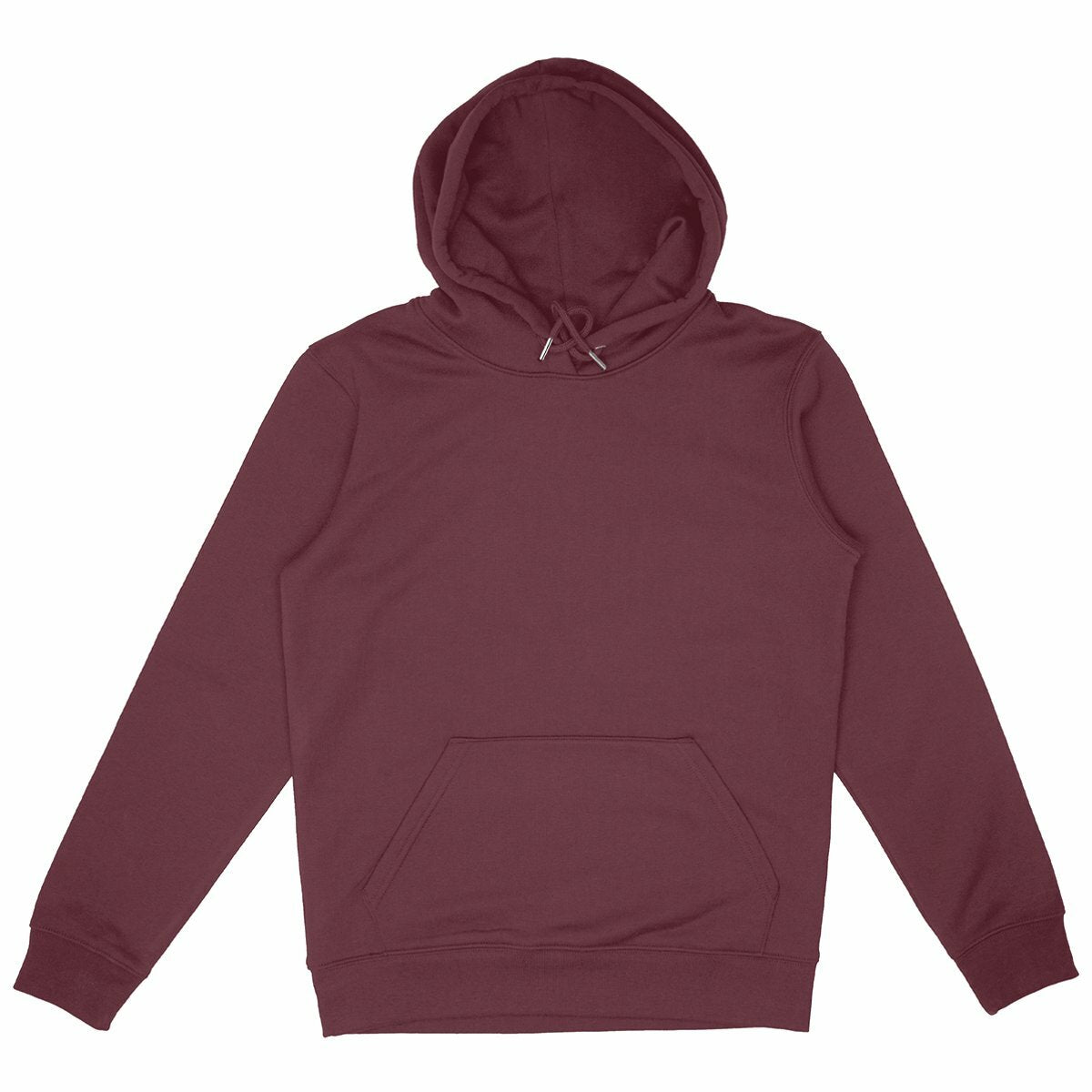 The Essential - Organic Hoodie - front_burgundy