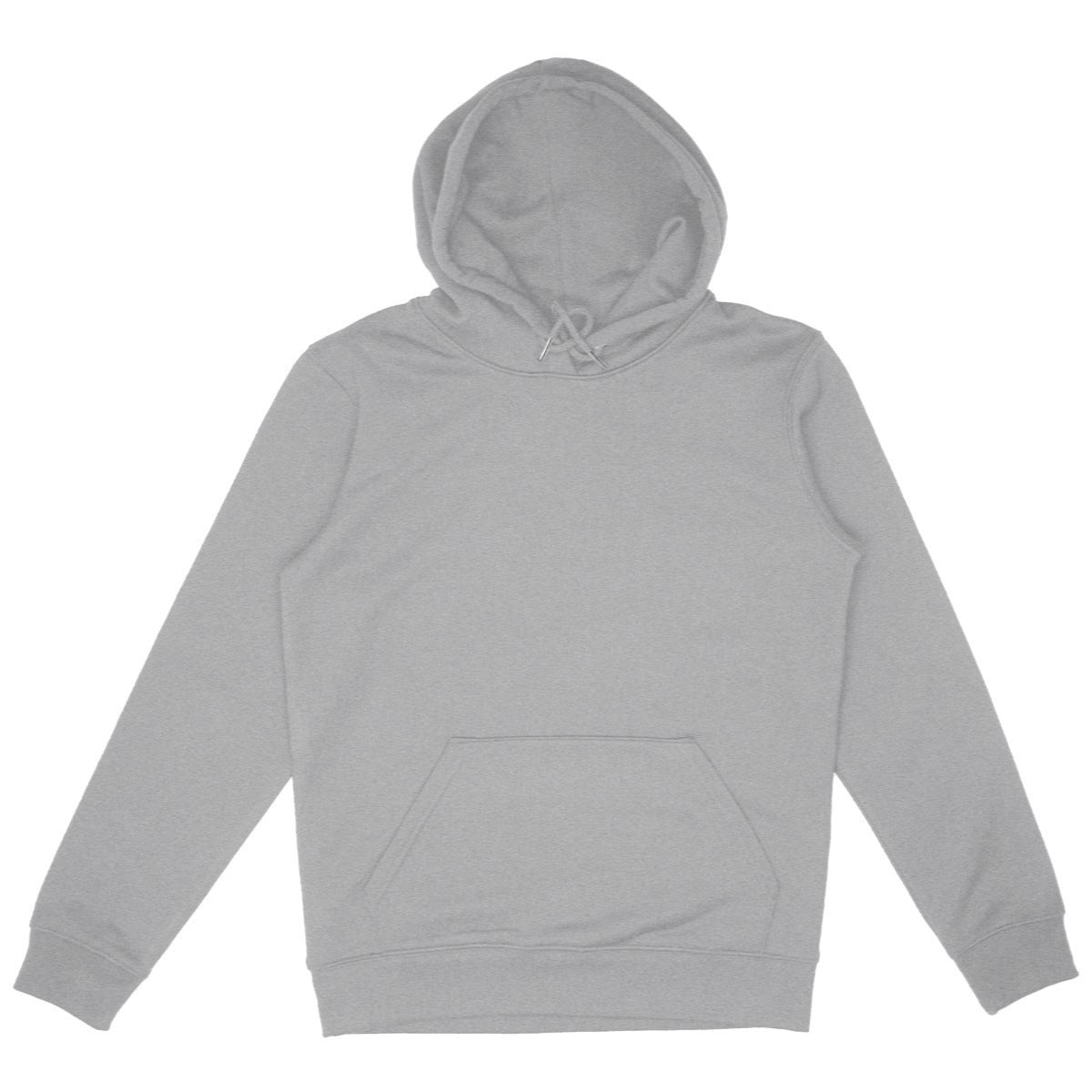 The Essential - Organic Hoodie - front_heathergrey