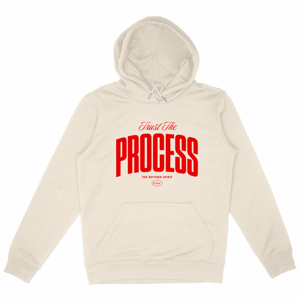Trust the Process - Organic Hoodie - front_ivory