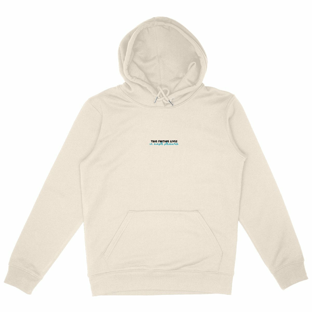 True Fortune - Organic Hoodie - front_ivory