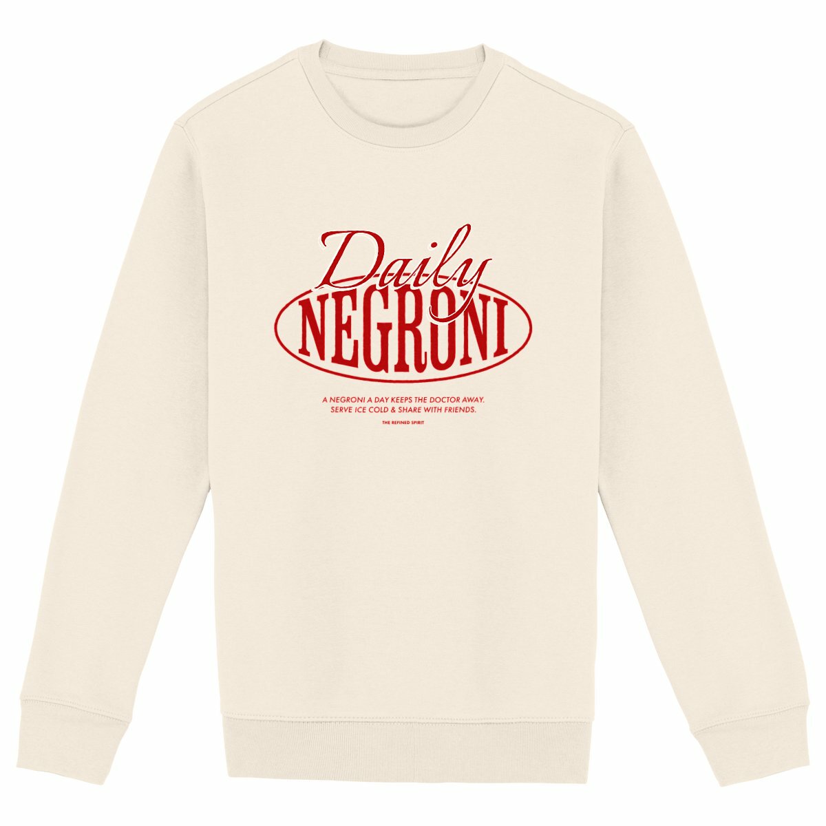 Daily Negroni - Organic Sweatshirt - front_ivory