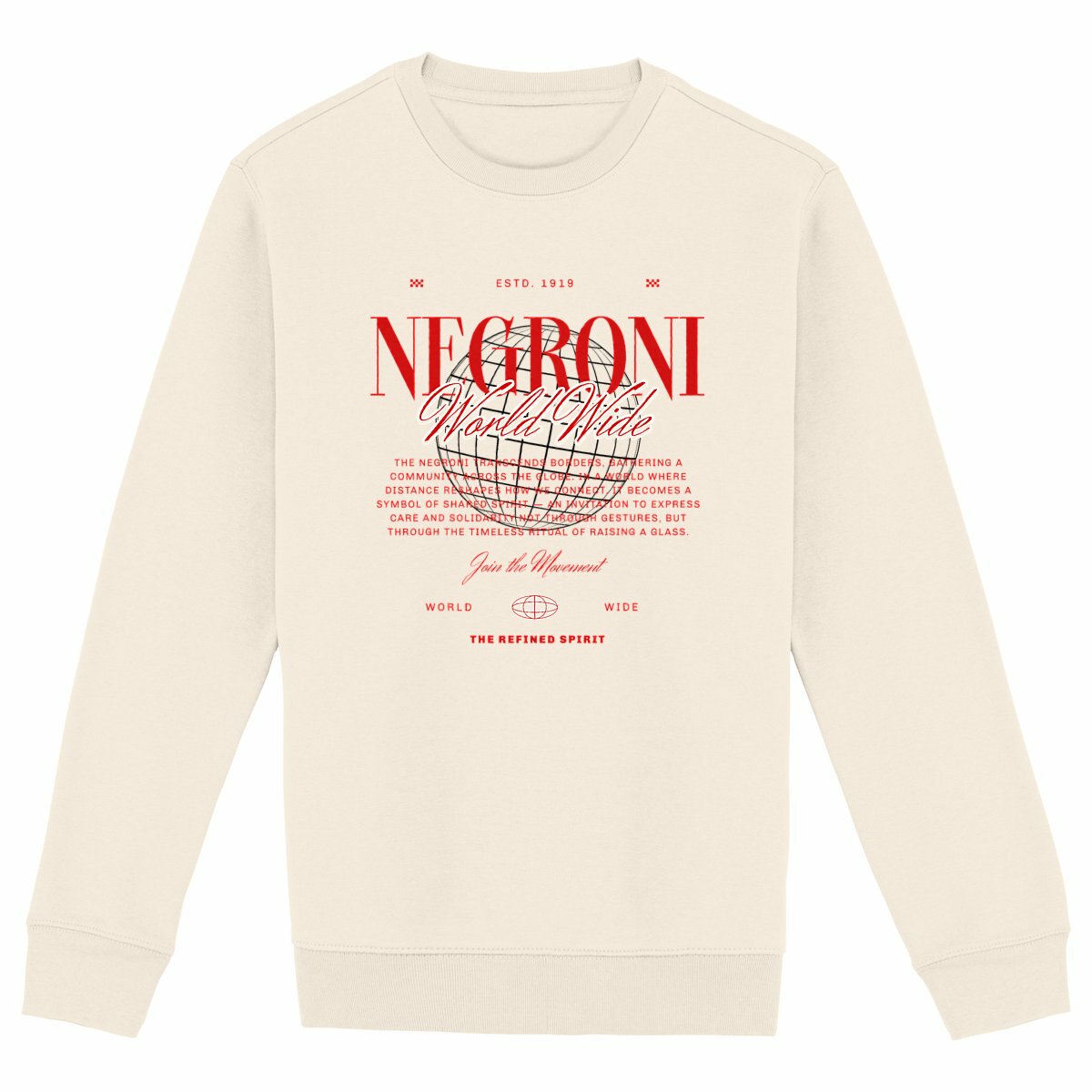 Negroni Worldwide - Organic Sweatshirt - front_ivory