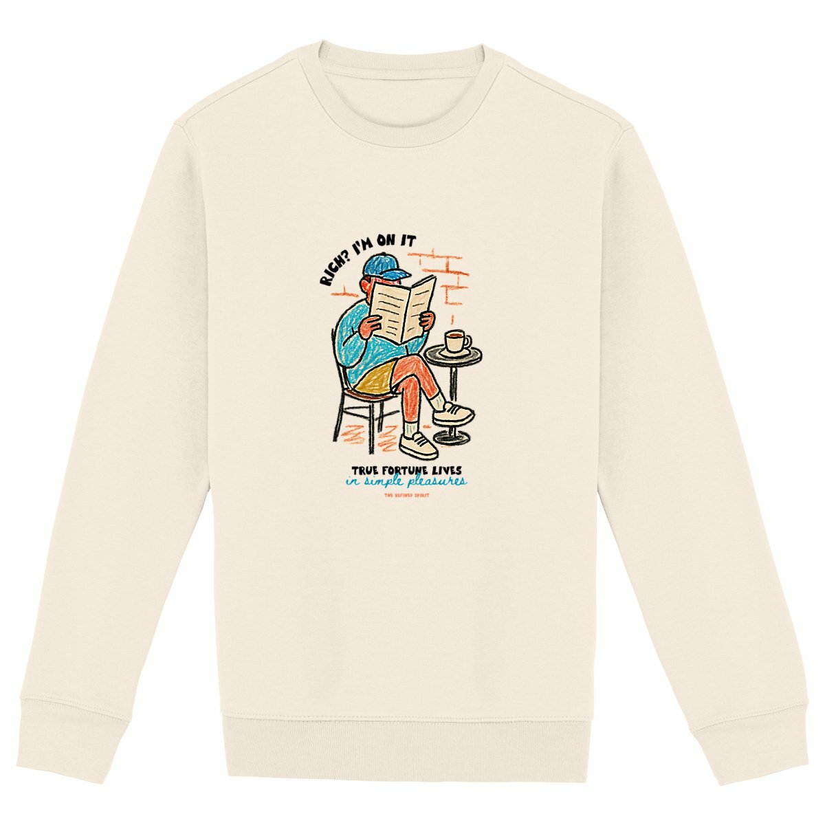Ture Fortune - Organic Sweatshirt - front_ivory