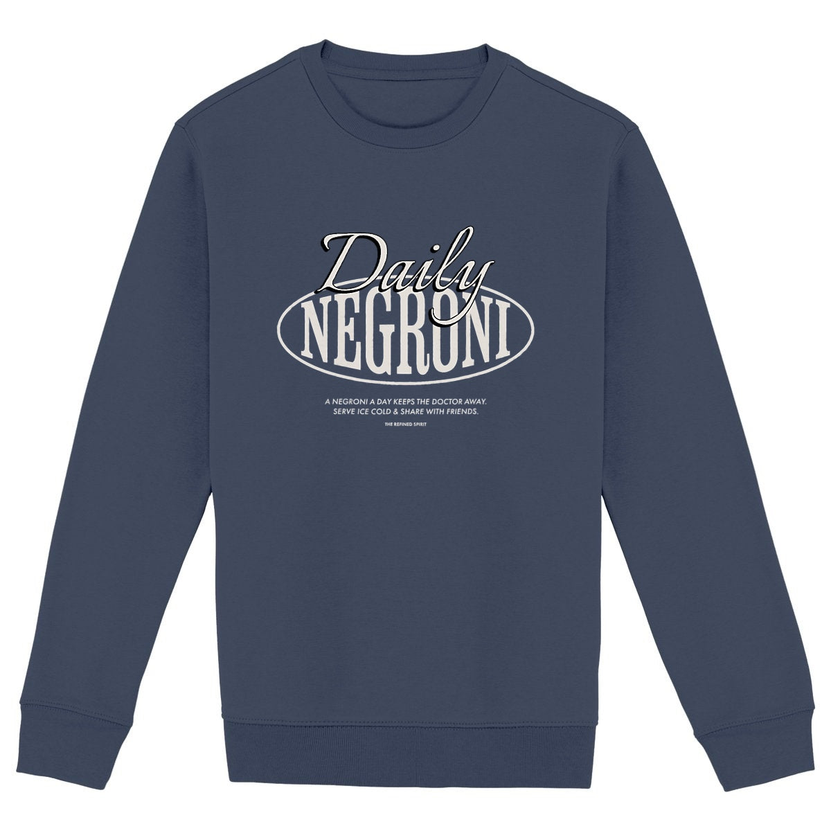 Daily Negroni - Organic Sweatshirt - front_navy