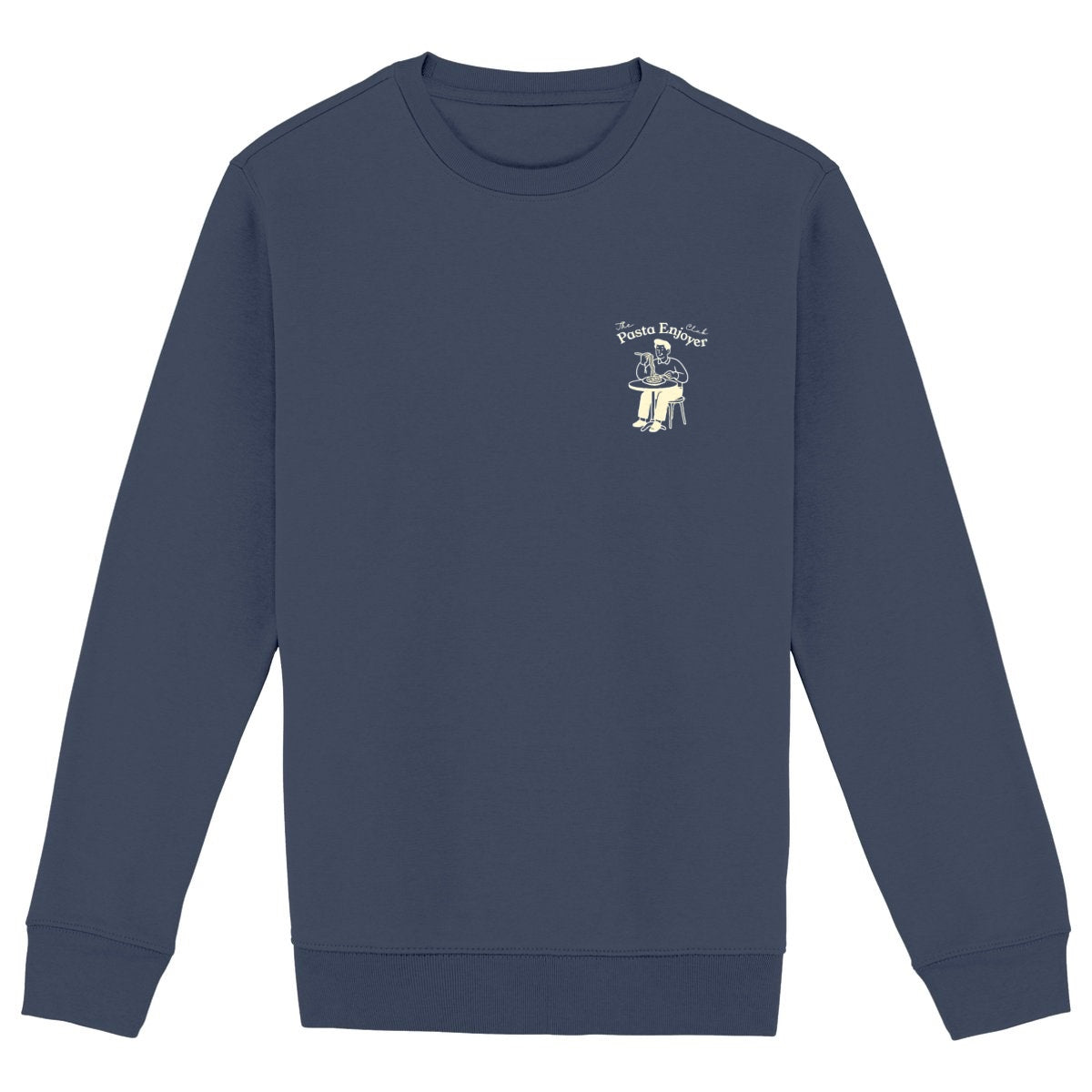 The Pasta enjoyer Club - Organic Sweatshirt - front_navy