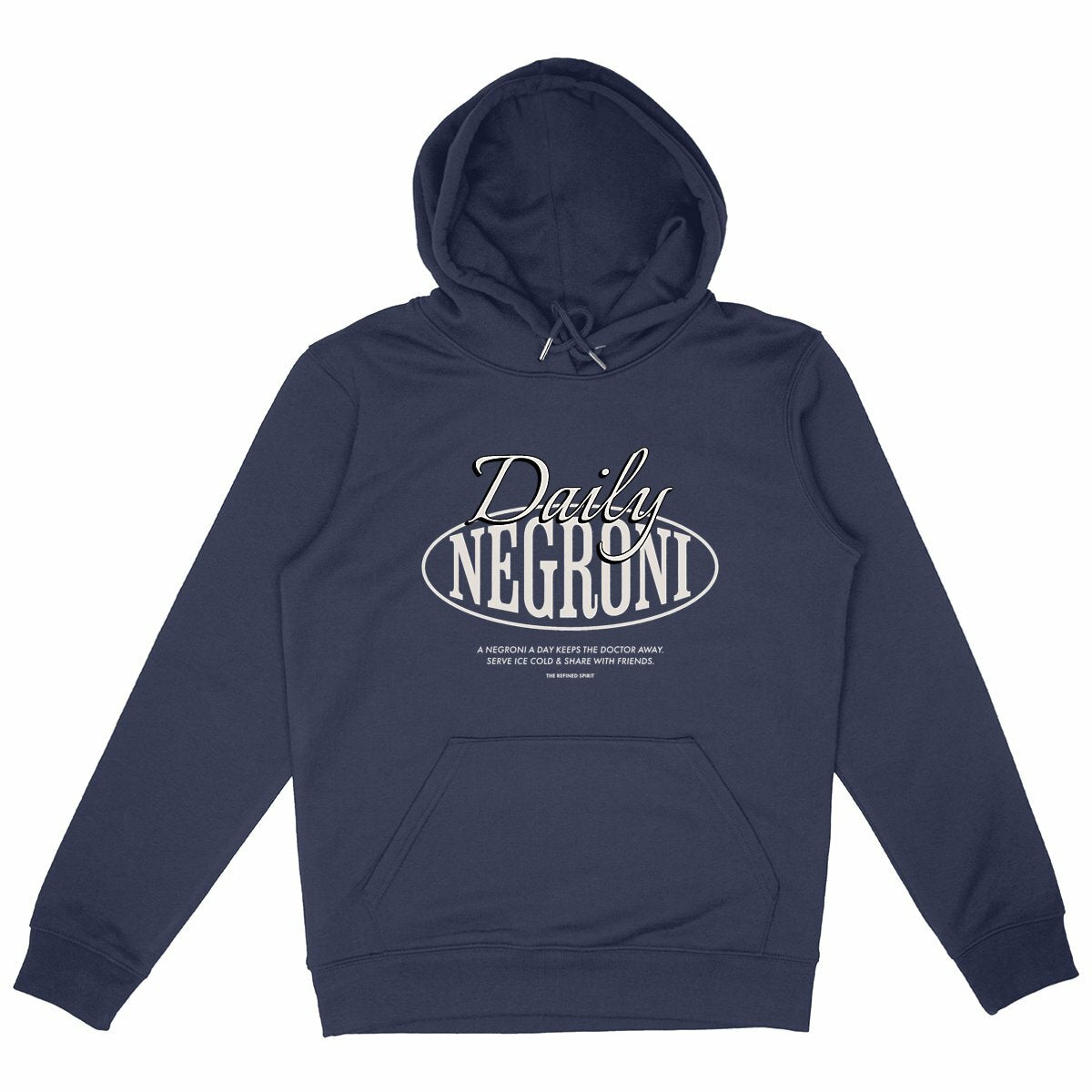 Daily Negroni - Organic Hoodie - front_navy