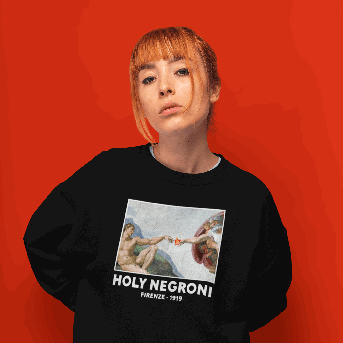 Holy Negroni - Unisex Organic Sweatshirt - The Refined Spirit