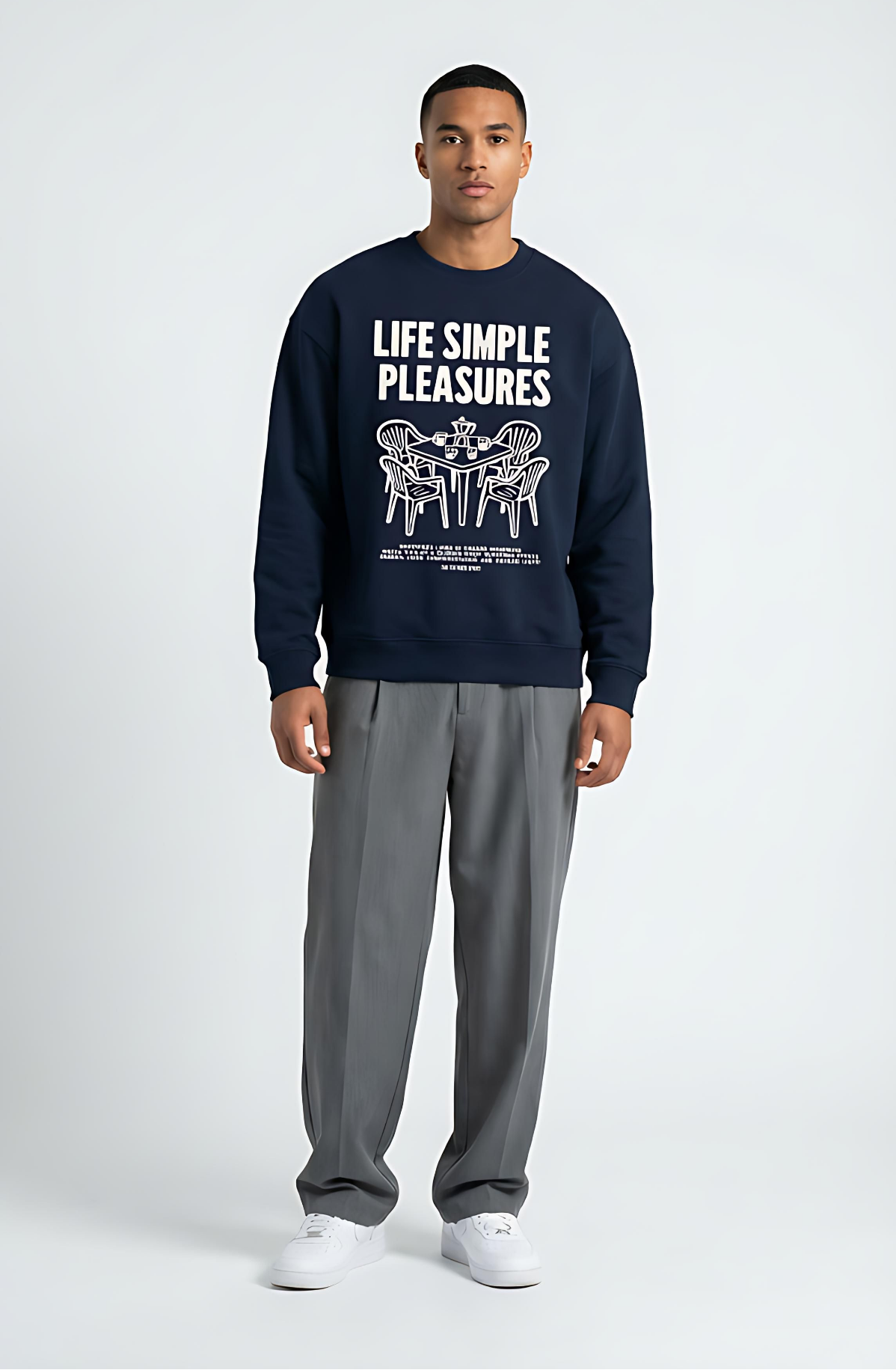 Life Simple Pleasure - Organic Oversized Sweatshirt