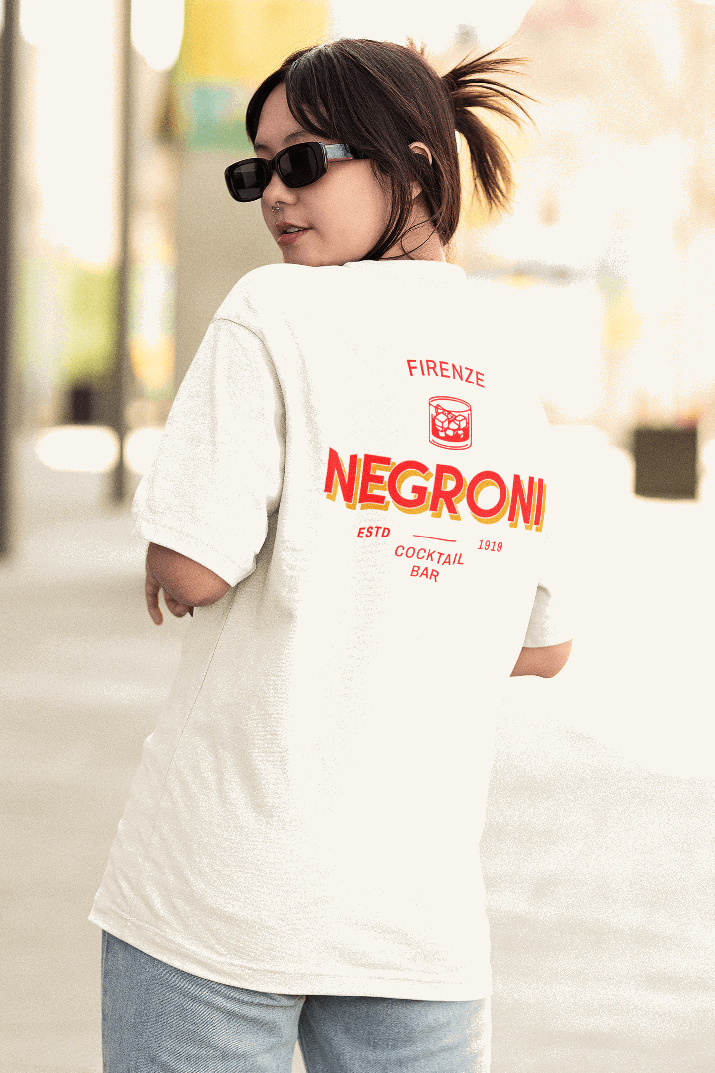 Negroni Cocktail Bar - Organic T-shirt - The Refined Spirit