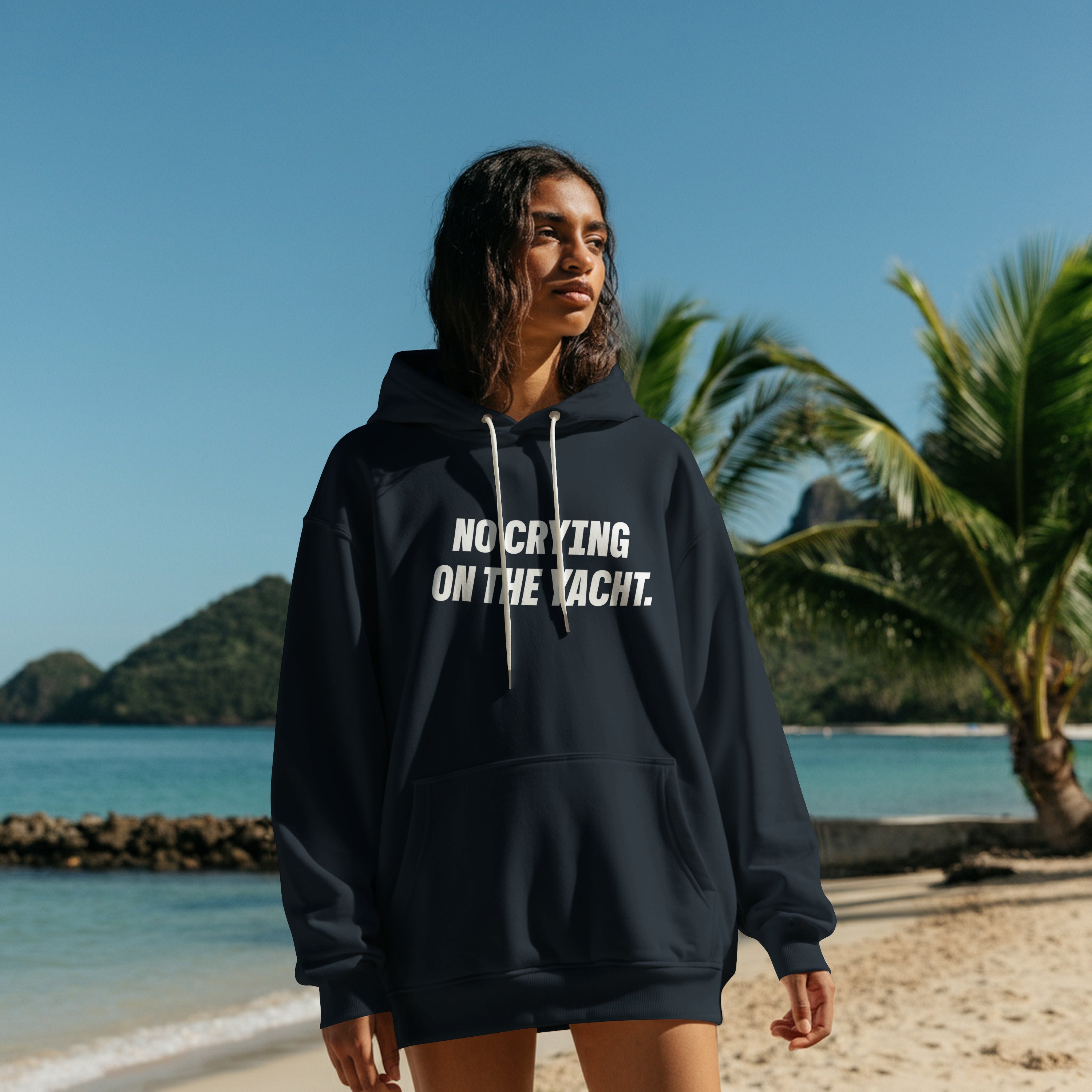No Crying on the Yacht - Organic Hoodie
