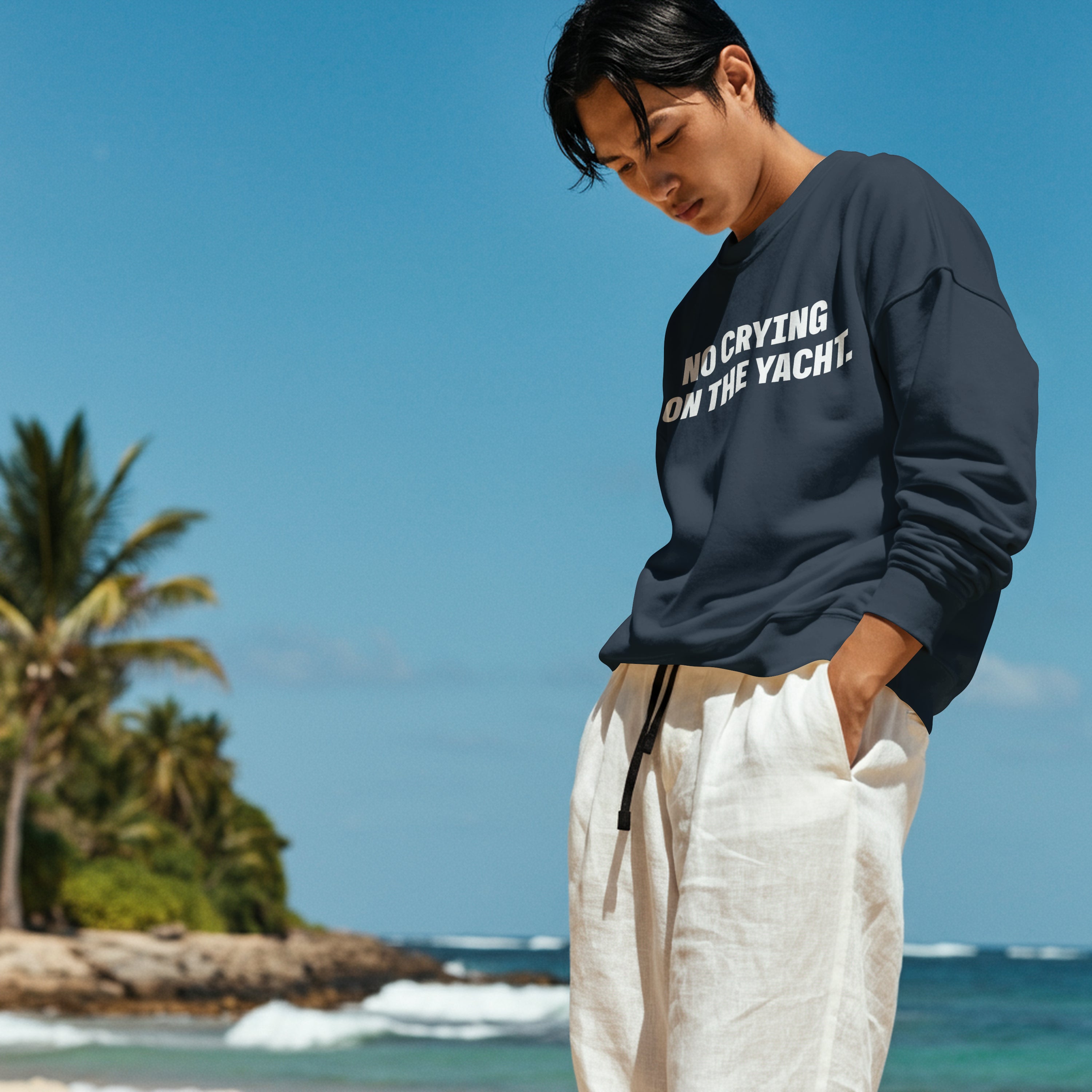 No Crying on the Yacht - Organic Hoodie