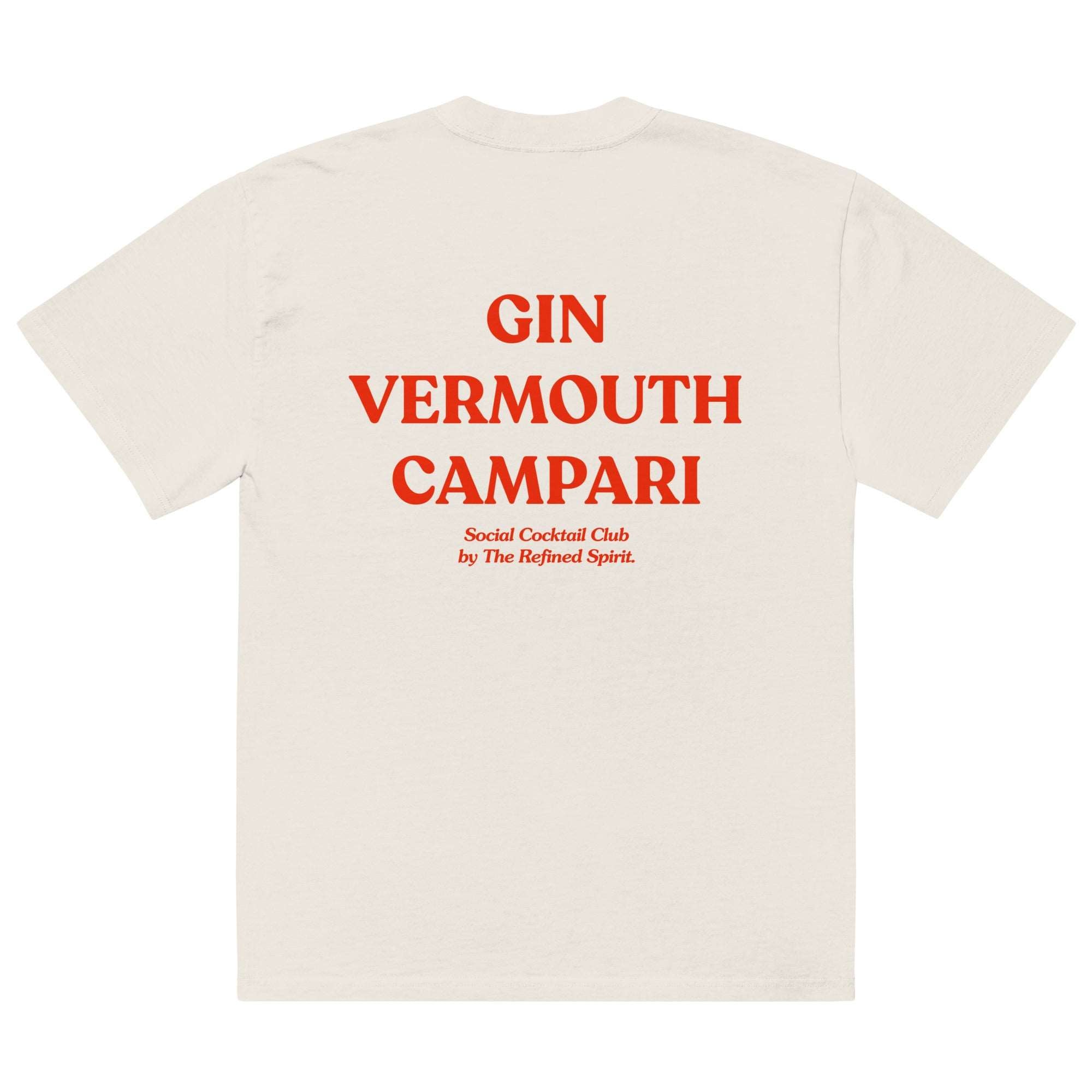 Gin Vermouth Campari - Oversized T-shirt