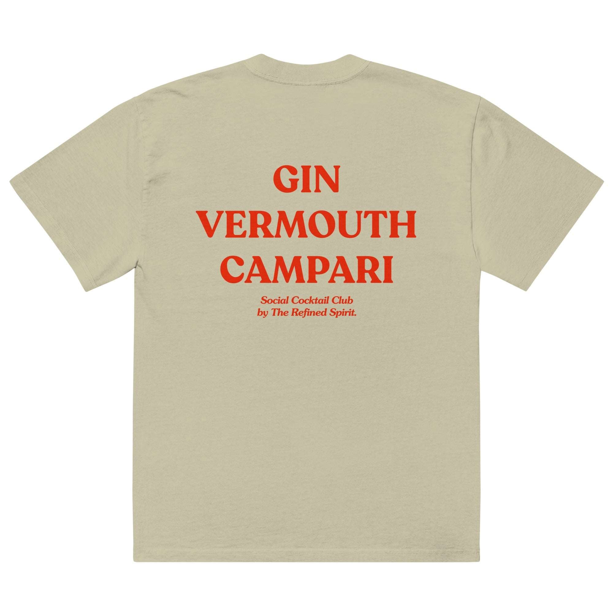 Gin Vermouth Campari - Oversized T-shirt