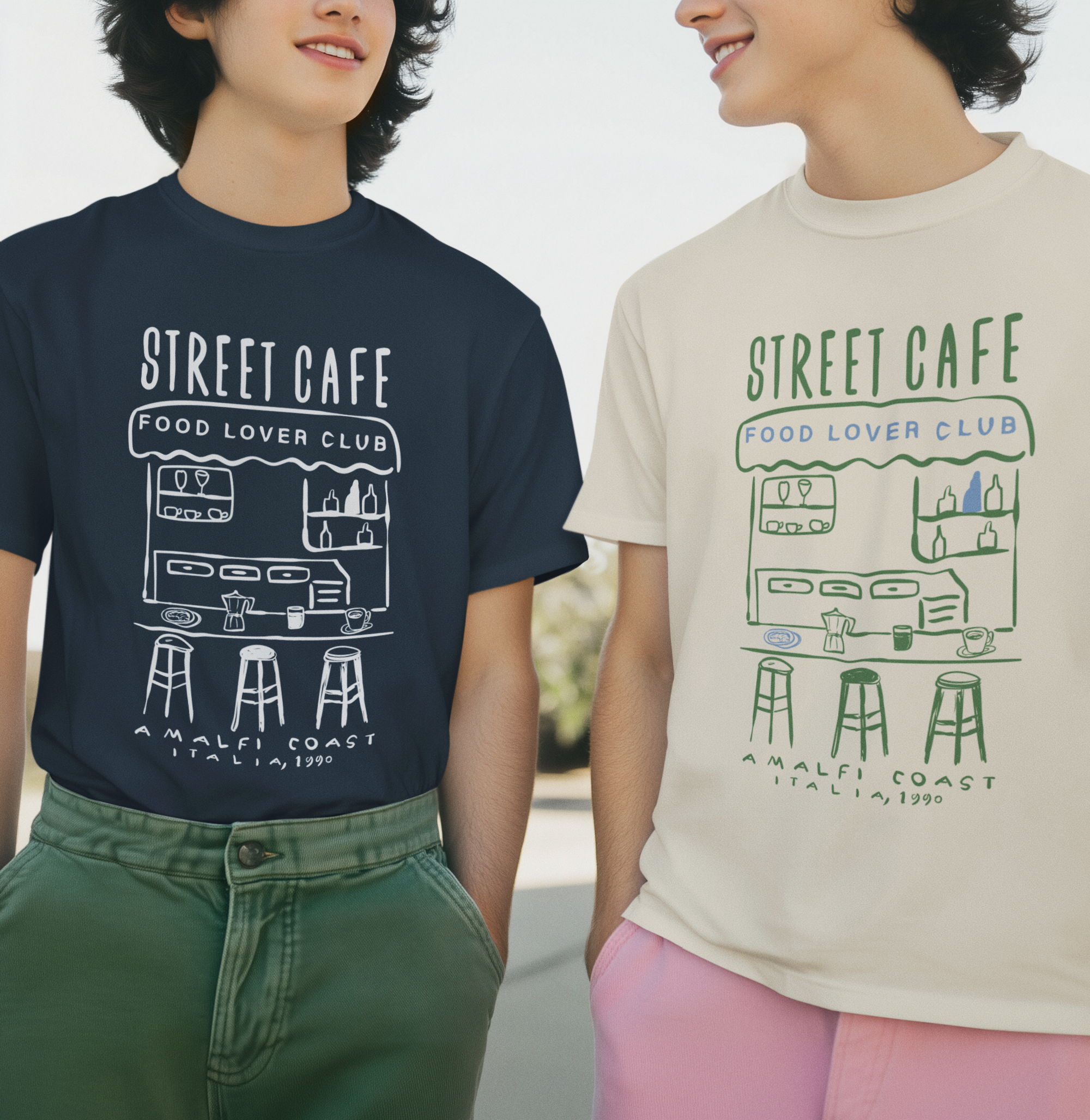 Street Cafe - Organic T-shirt