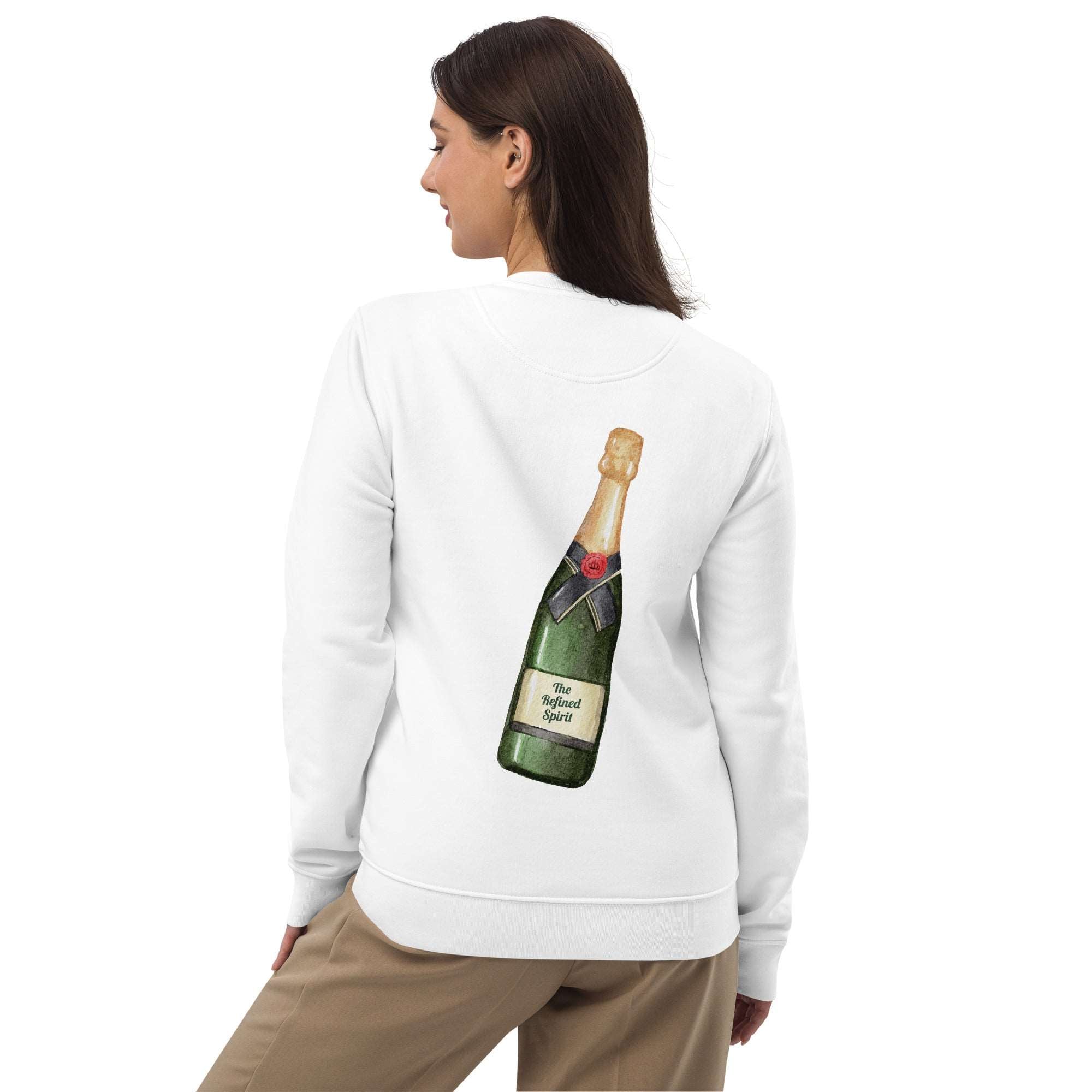 The Champagne Club - Organic Embroidered Sweatshirt - The Refined Spirit